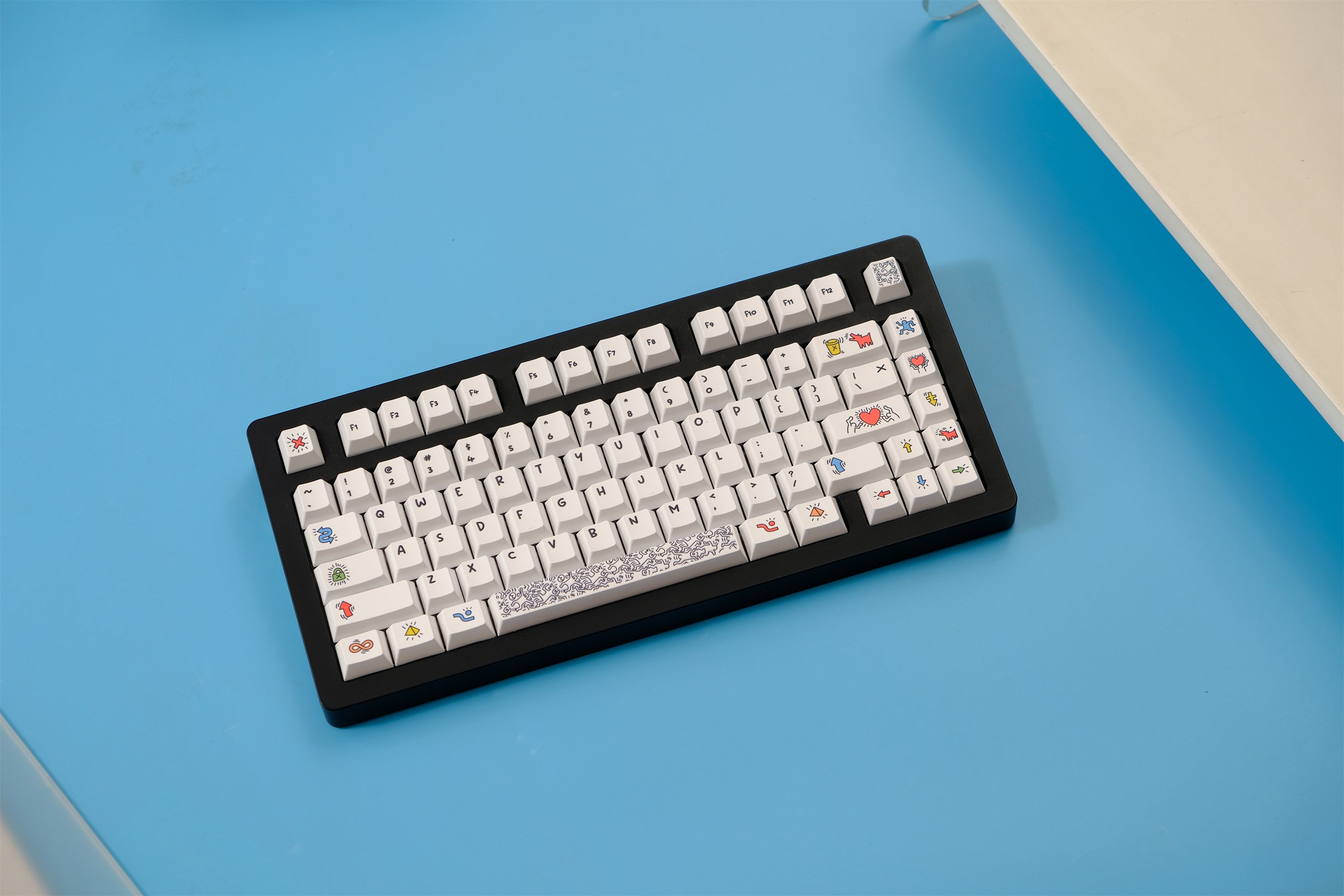 Keith Haring Graffiti Art Keycaps - Diykeycap