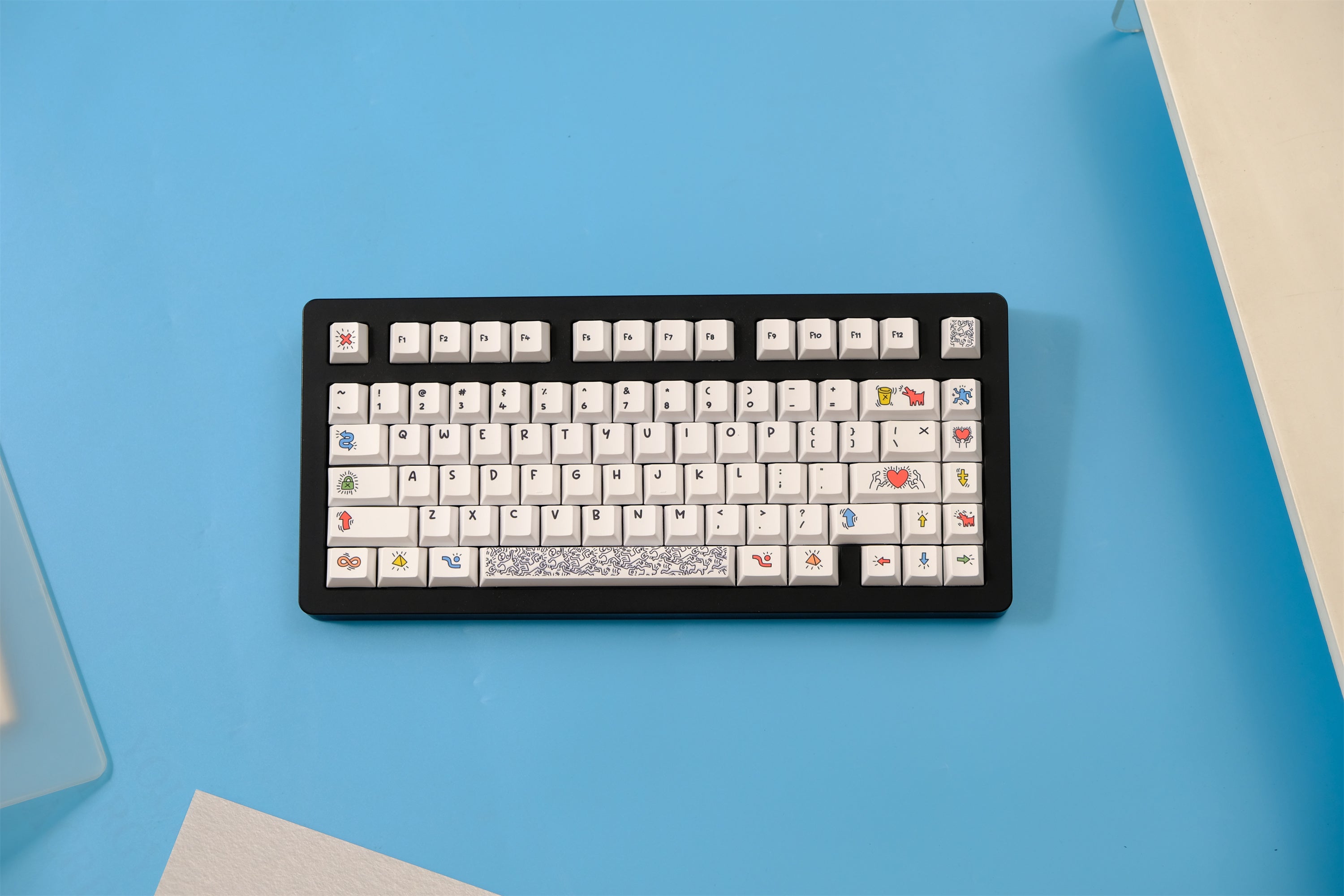 Keith Haring Graffiti Art Keycaps - Diykeycap