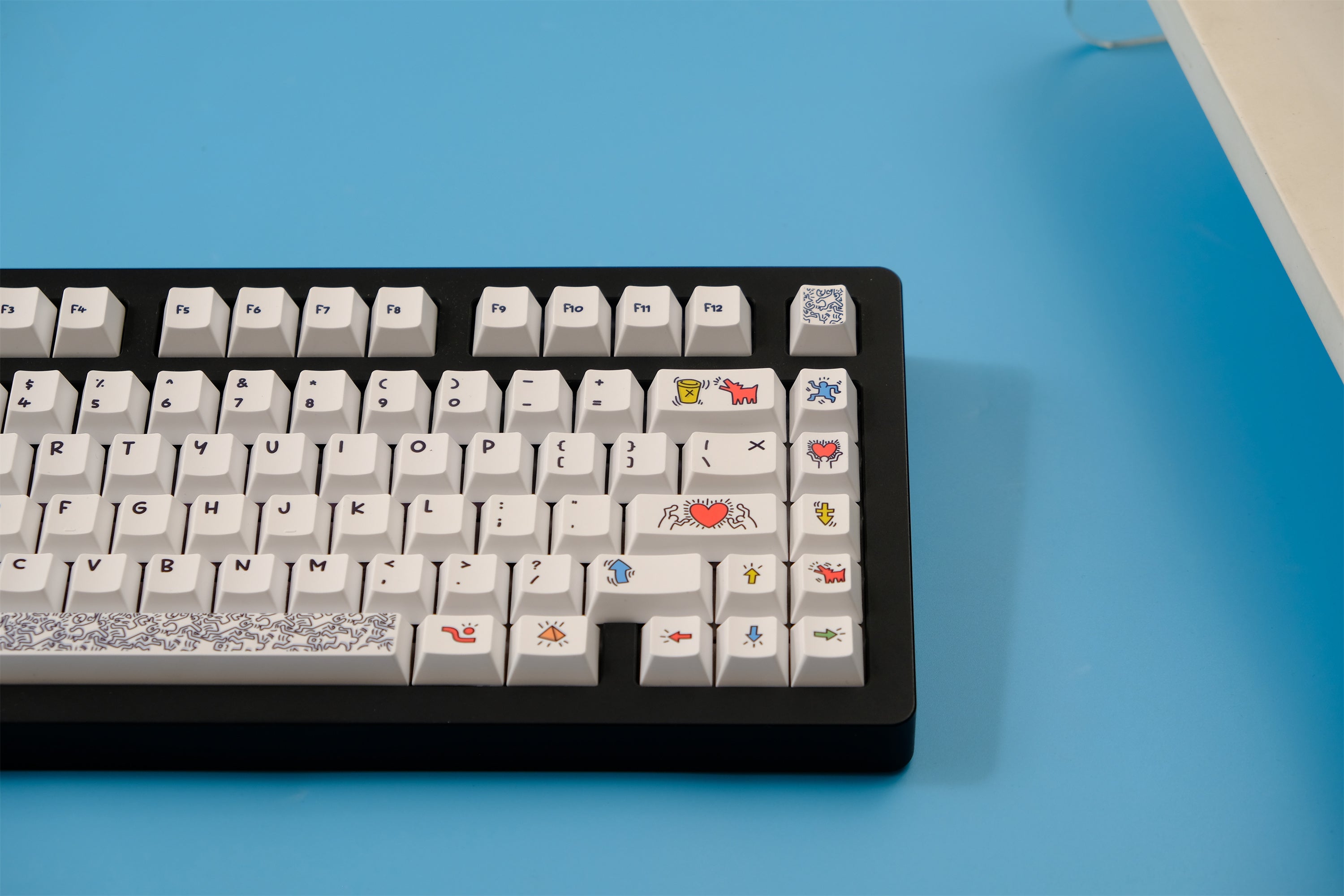 Keith Haring Graffiti Art Keycaps - Diykeycap