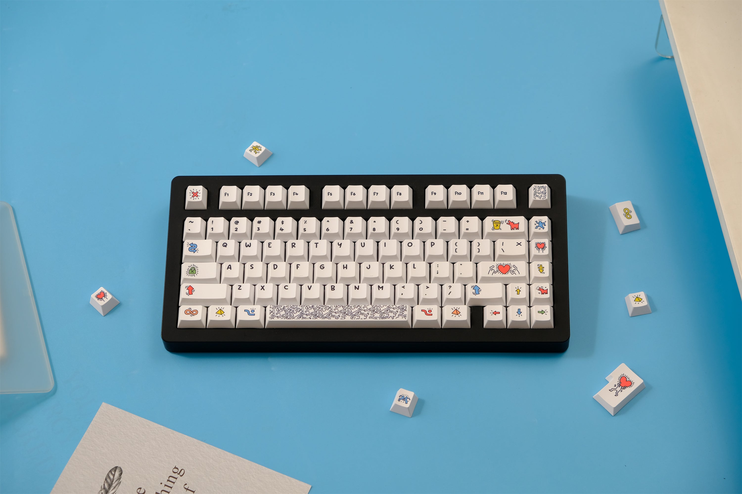 Keith Haring Graffiti Art Keycaps - Diykeycap