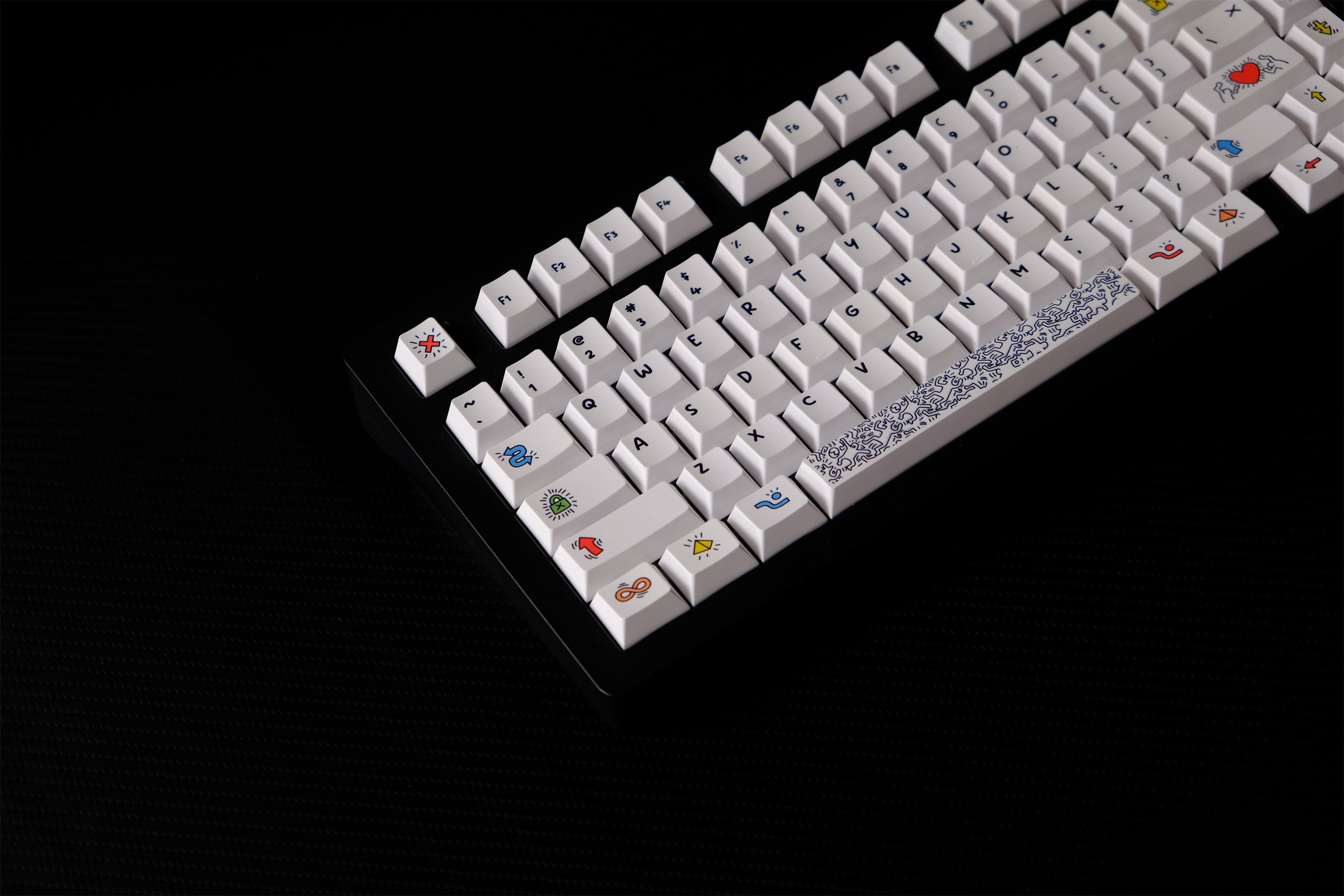 Keith Haring Graffiti Art Keycaps - Diykeycap
