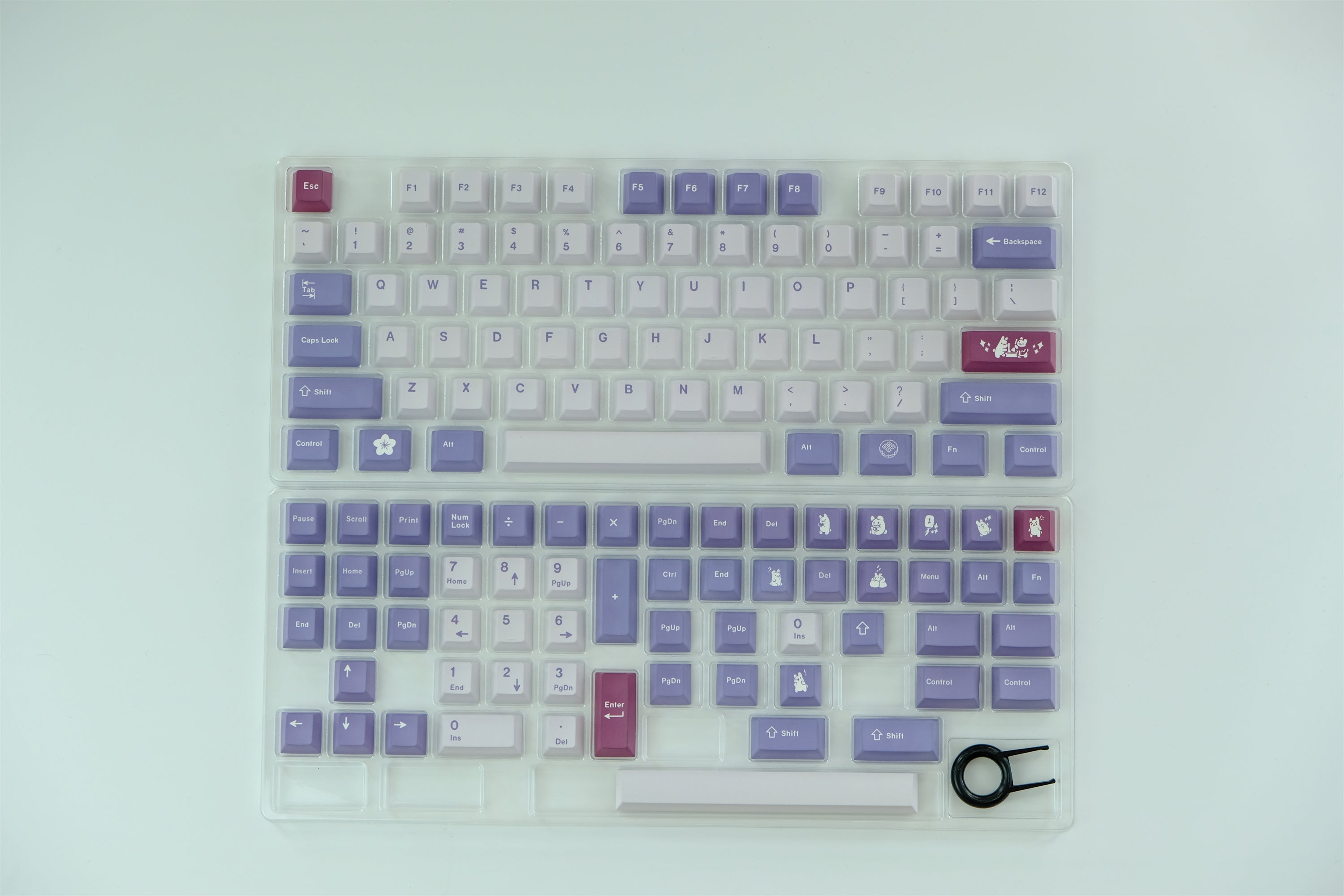 Lavender Rabbit Dreamy Keycaps