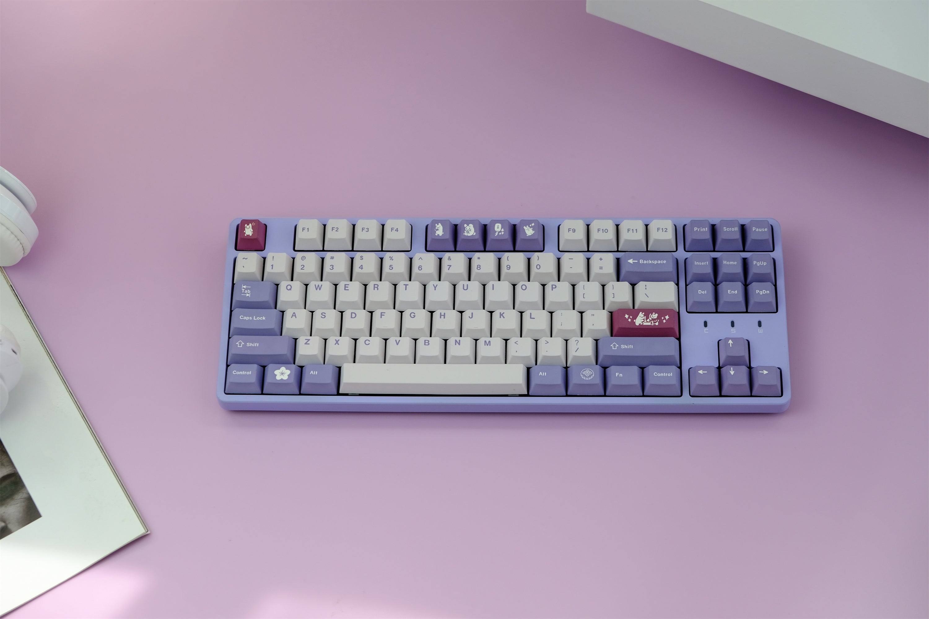 Lavender Rabbit Dreamy Keycaps