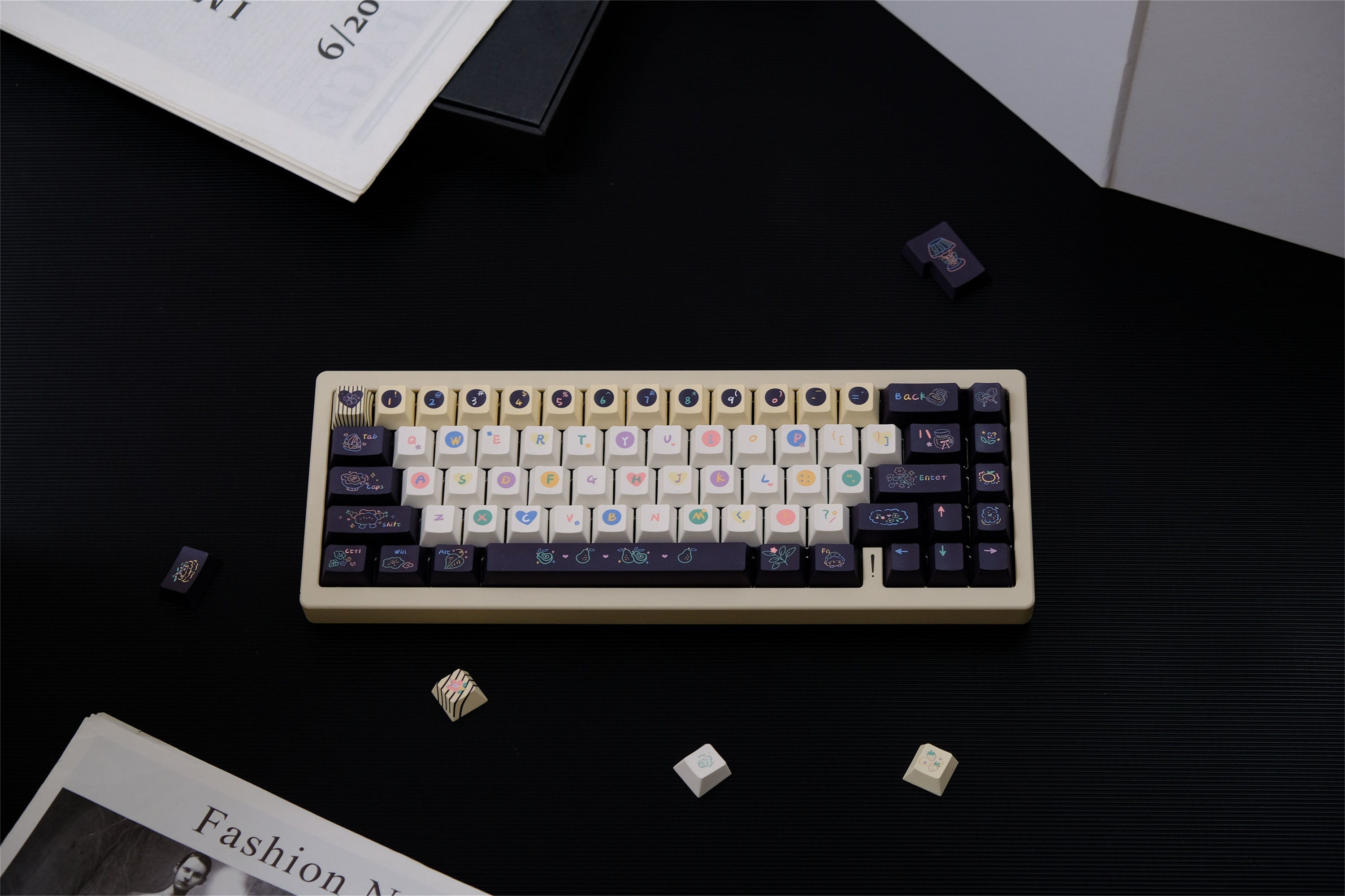 Sweet Cheese Crumble keycaps - Diykeycap