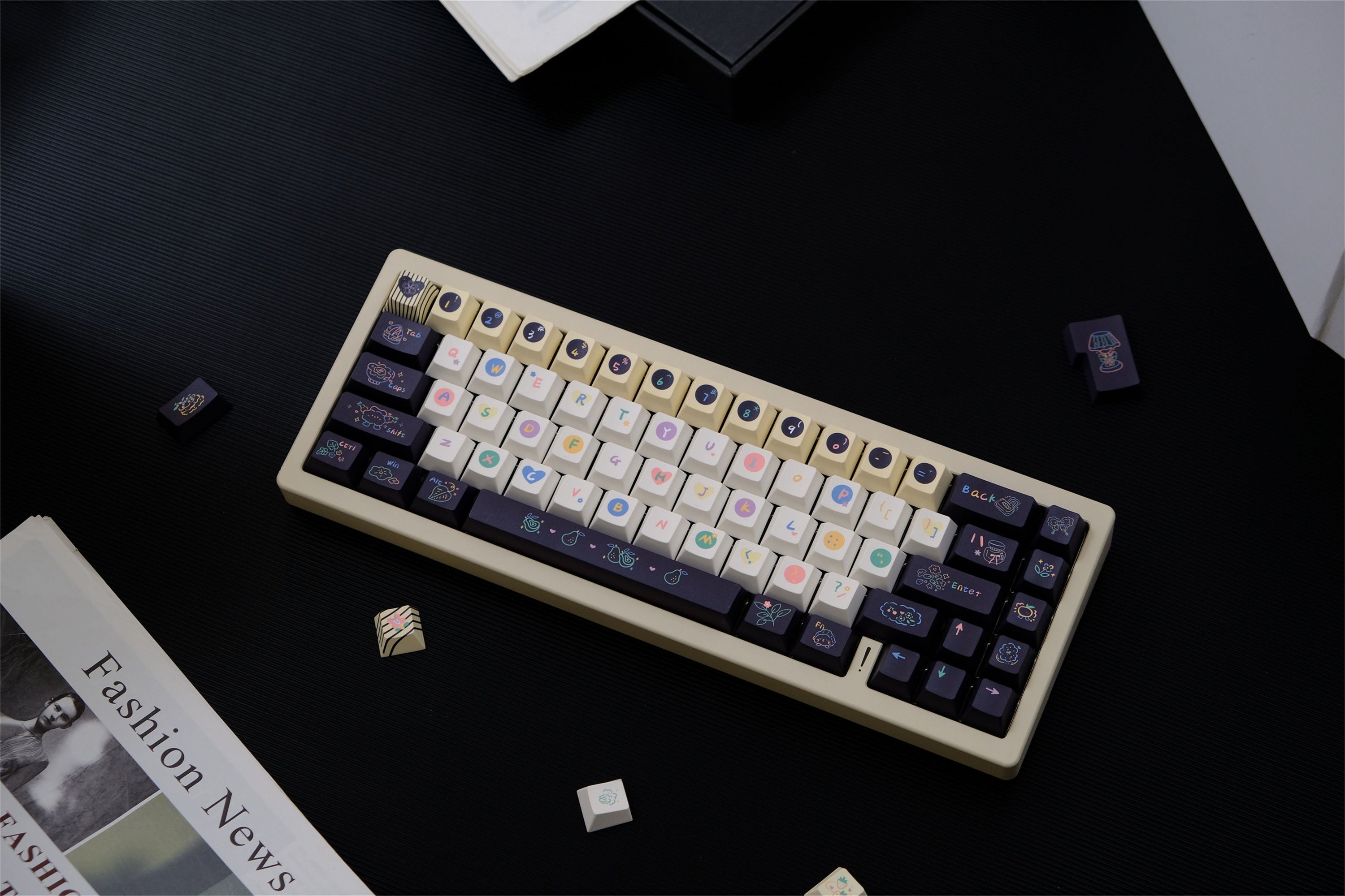 Sweet Cheese Crumble keycaps - Diykeycap