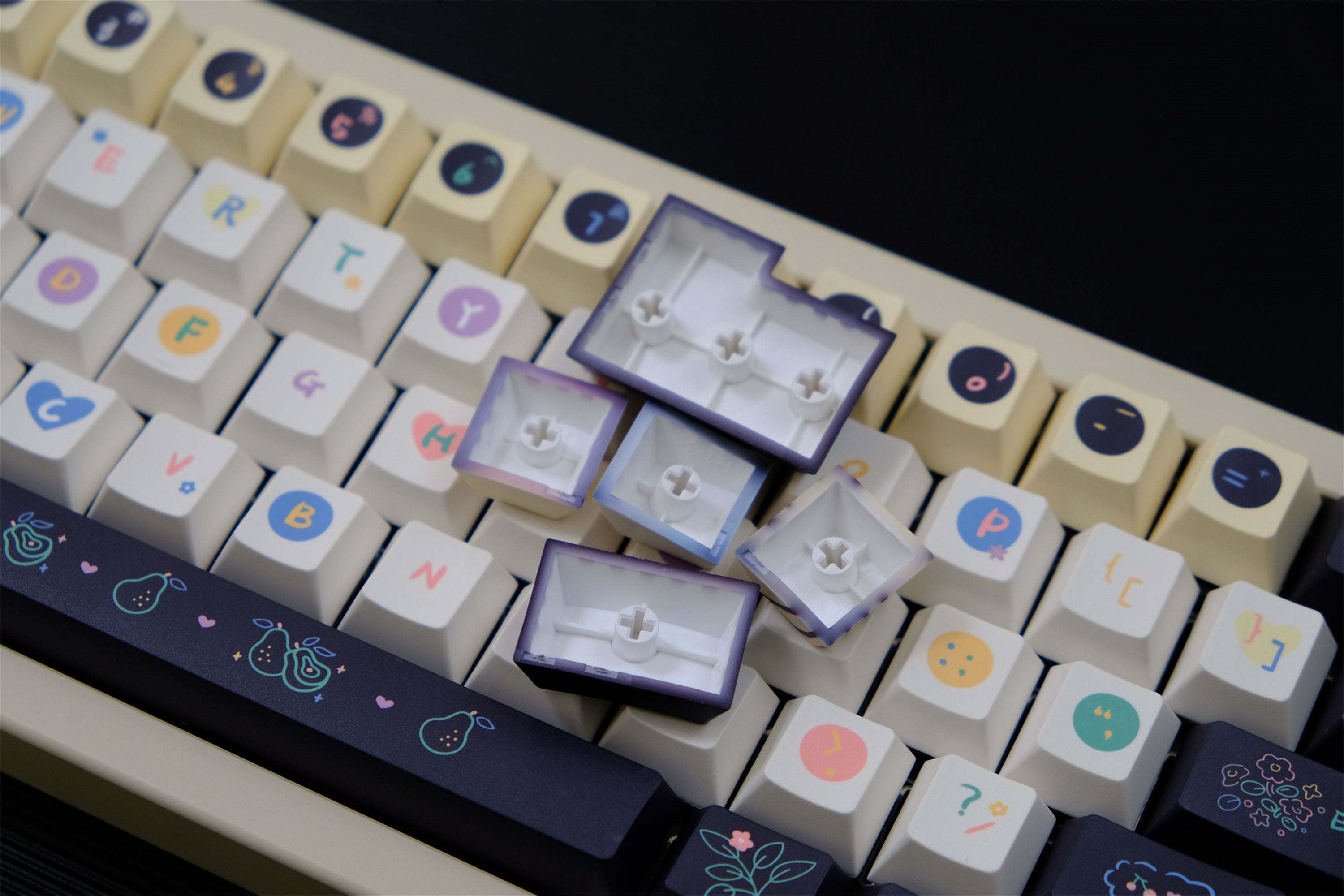 Sweet Cheese Crumble keycaps - Diykeycap