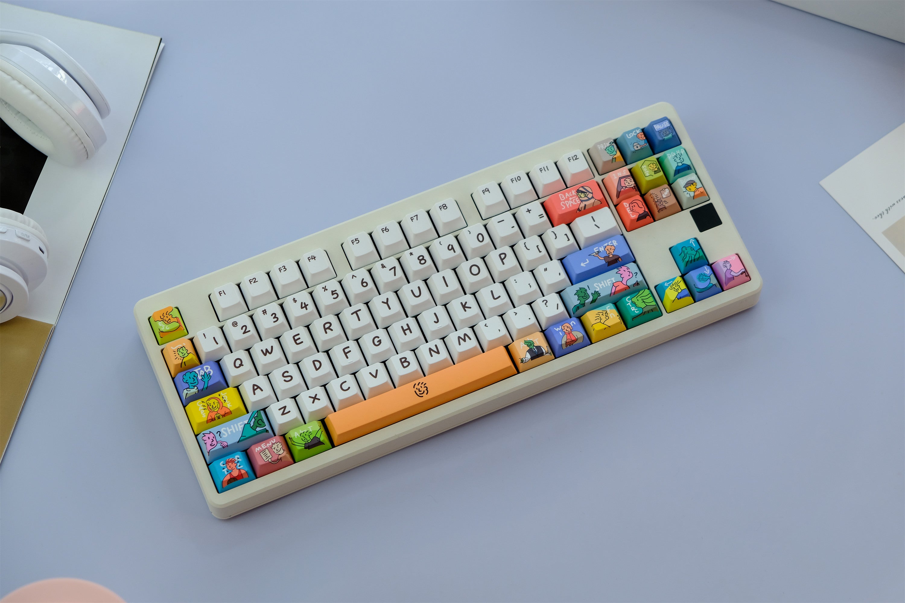 Funny Doodle One Piece Keycaps - Diykeycap