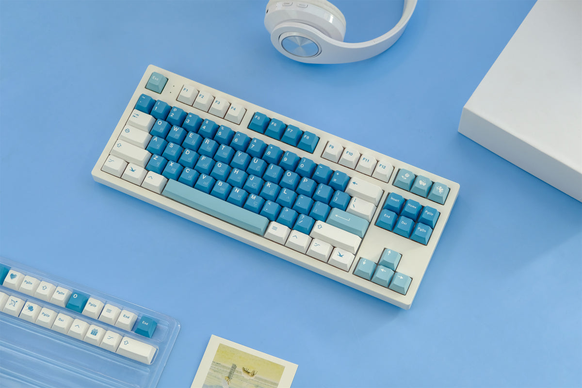 Sea Fog Love Letter Keycaps - Diykeycap