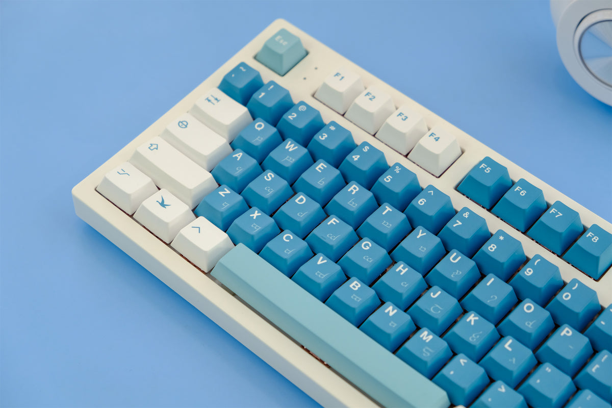 Sea Fog Love Letter Keycaps - Diykeycap