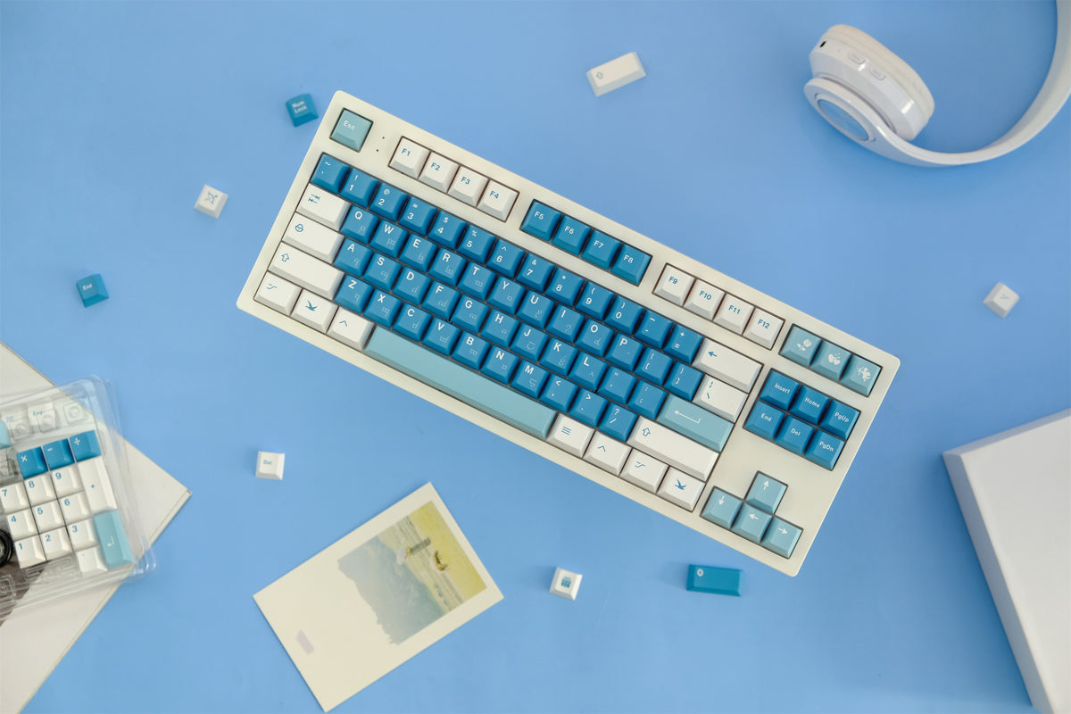 Sea Fog Love Letter Keycaps - Diykeycap