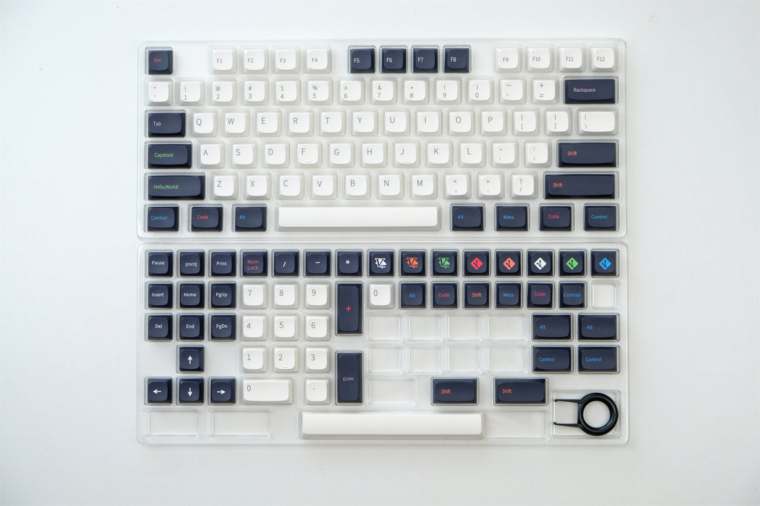 Programmer White PBT Keycaps - Diykeycap
