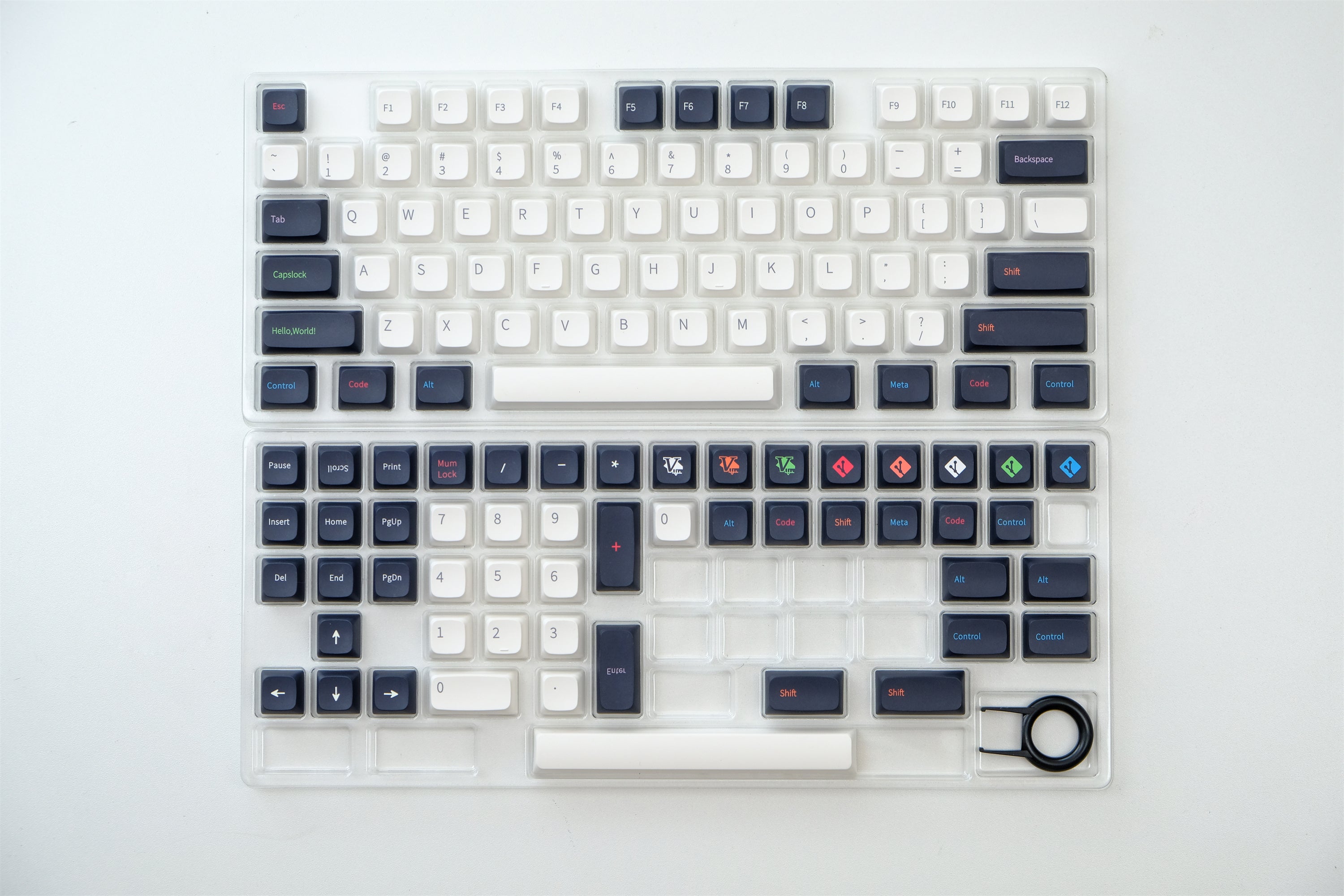 Programmer White PBT Keycaps