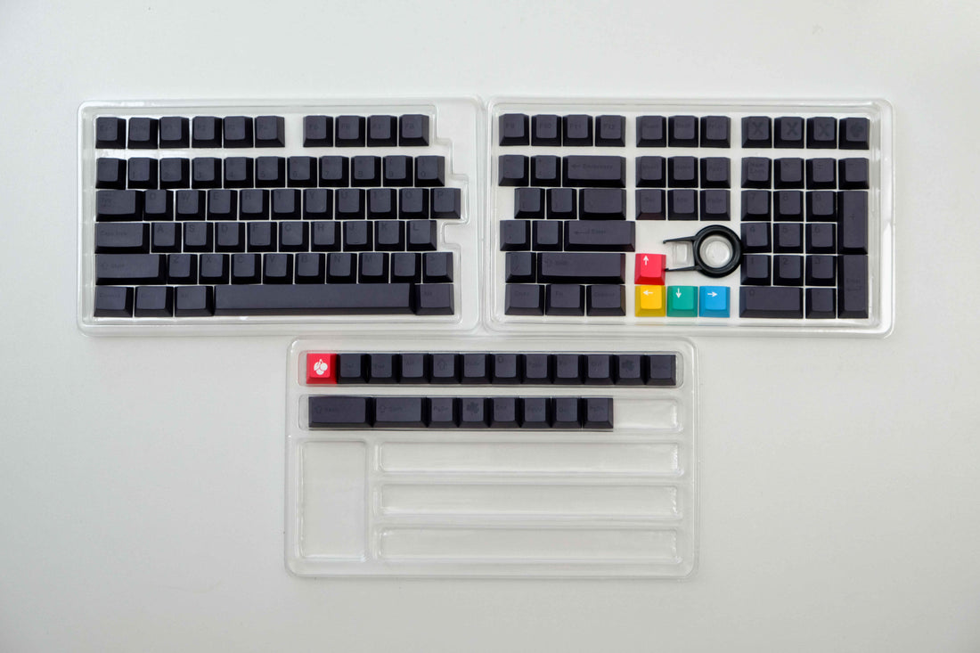 Stealth Black PBT keycaps - Diykeycap
