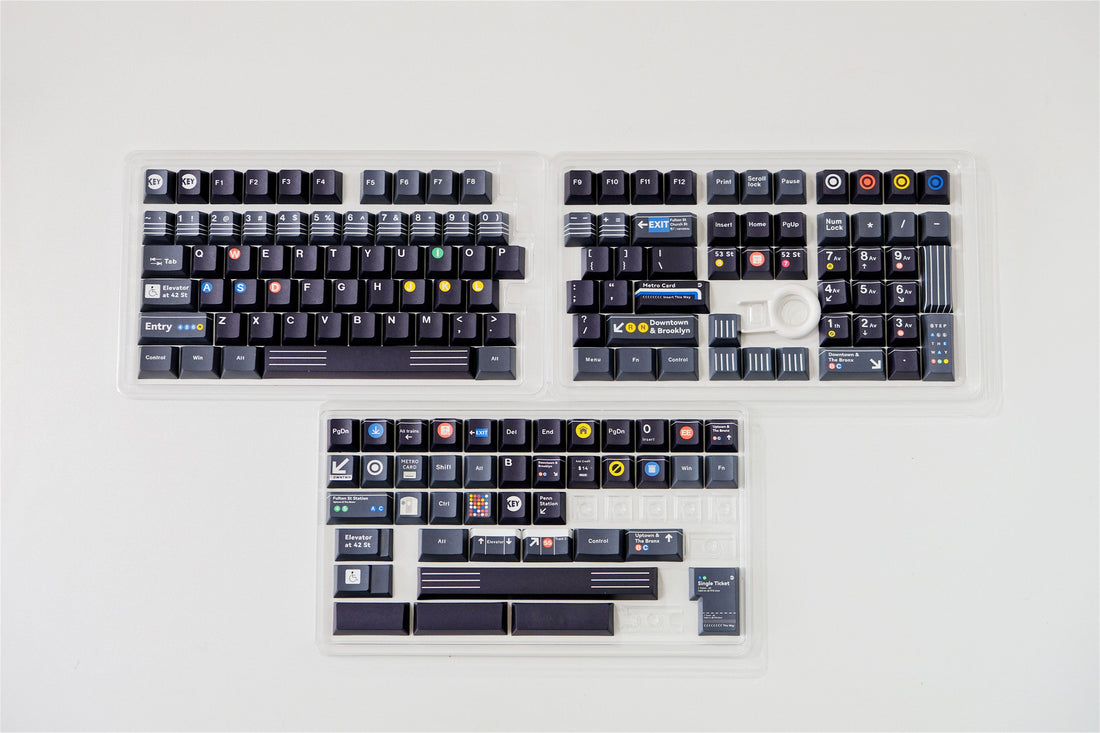 NYC Subway PBT Keycaps - Diykeycap