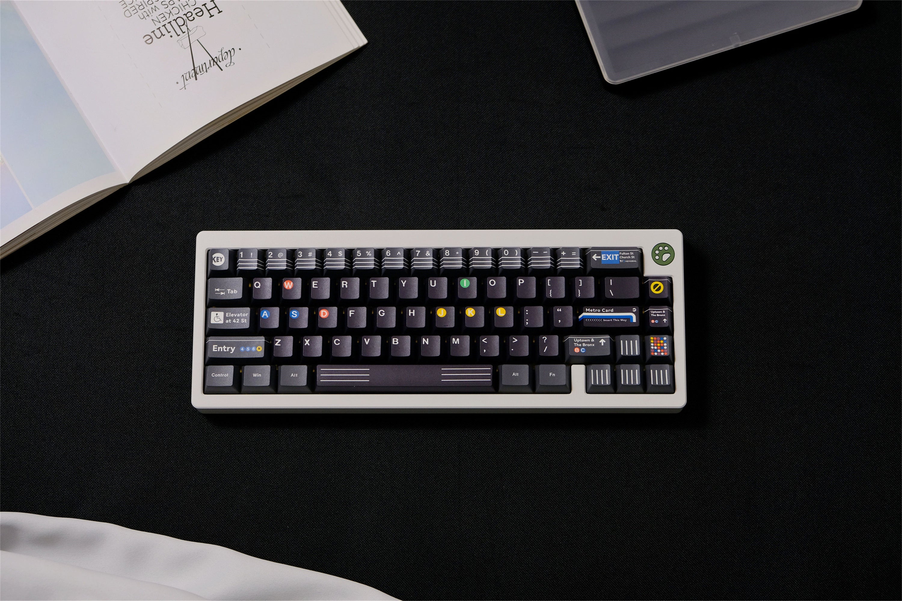 NYC Subway PBT Keycaps - Diykeycap