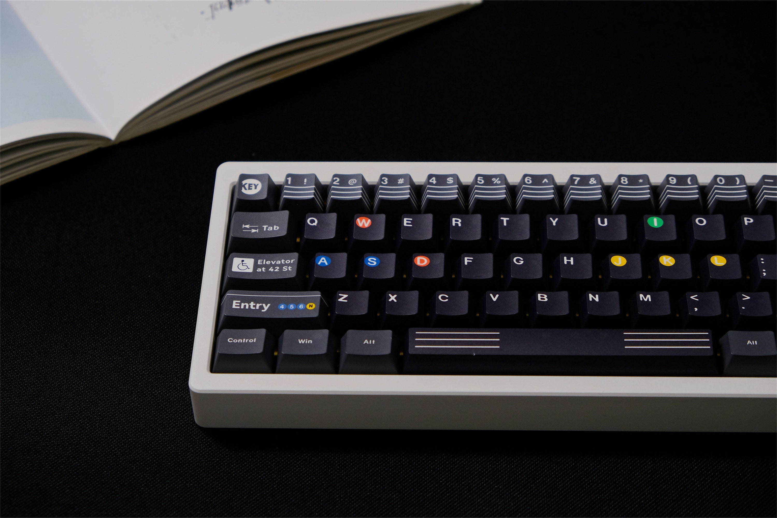 NYC Subway PBT Keycaps - Diykeycap