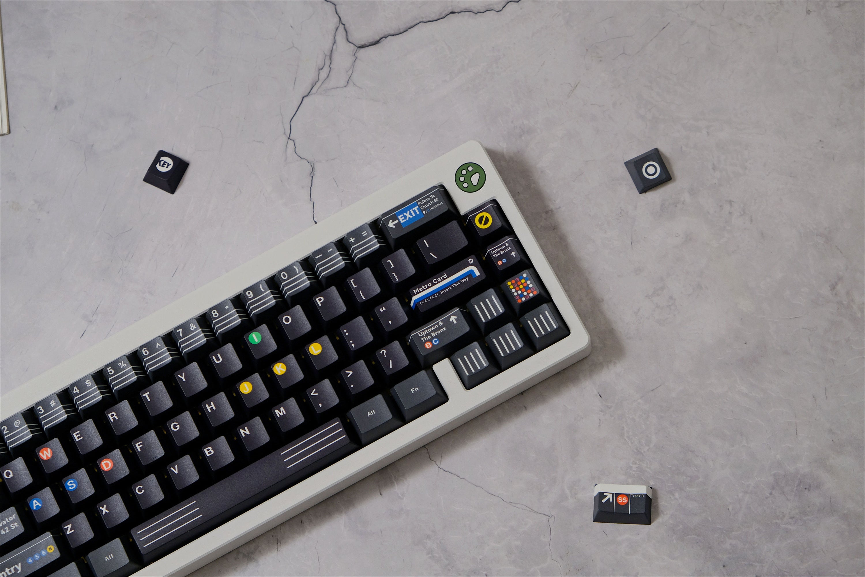 NYC Subway PBT Keycaps - Diykeycap