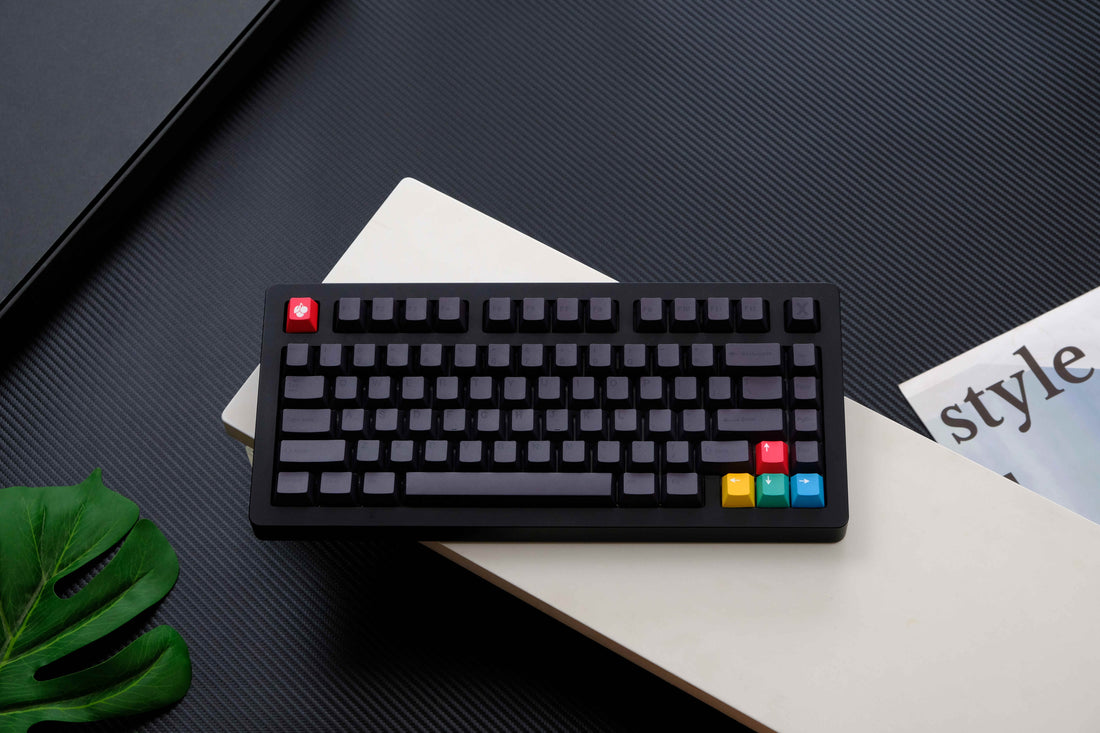 Stealth Black PBT keycaps - Diykeycap