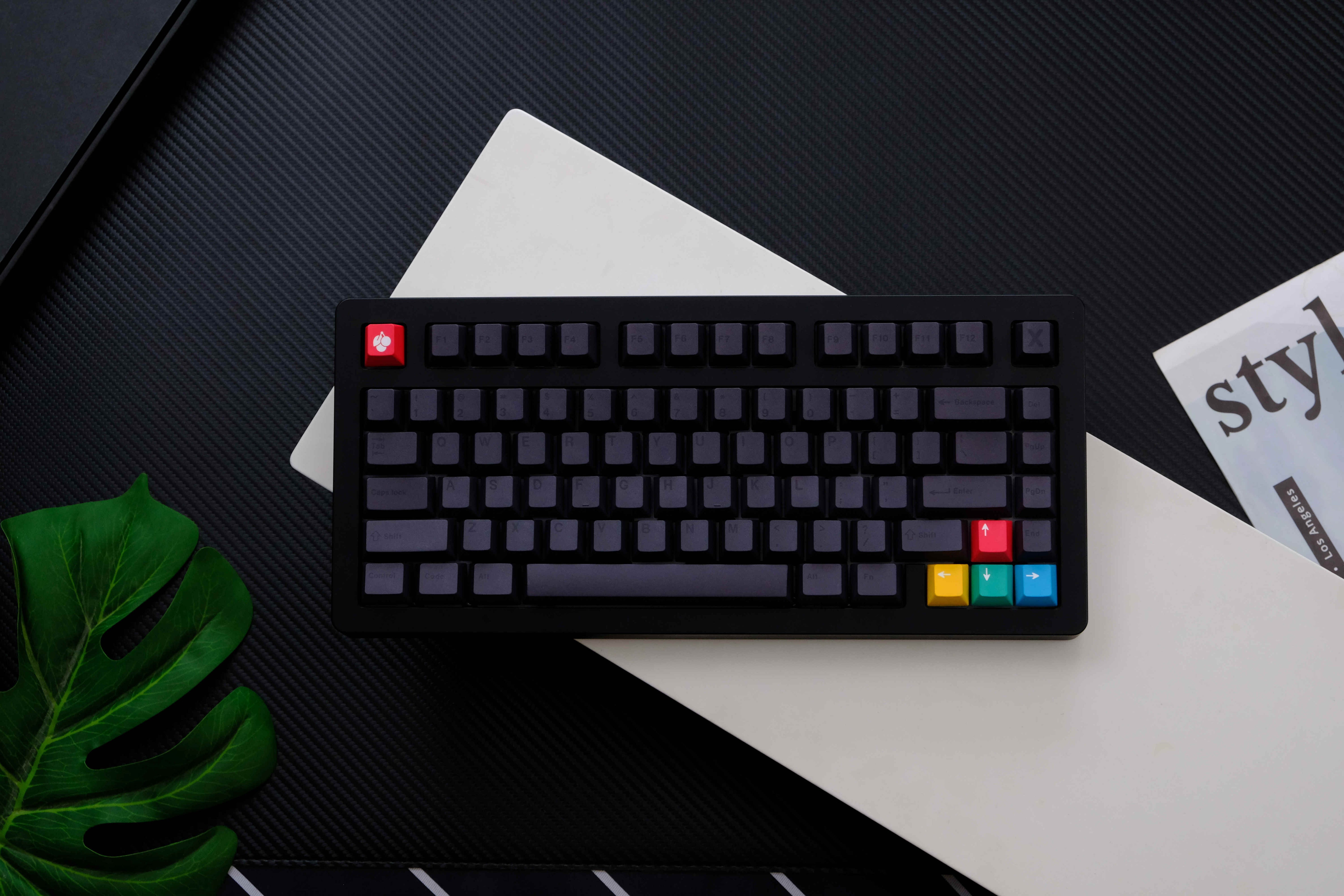 Stealth Black PBT keycaps