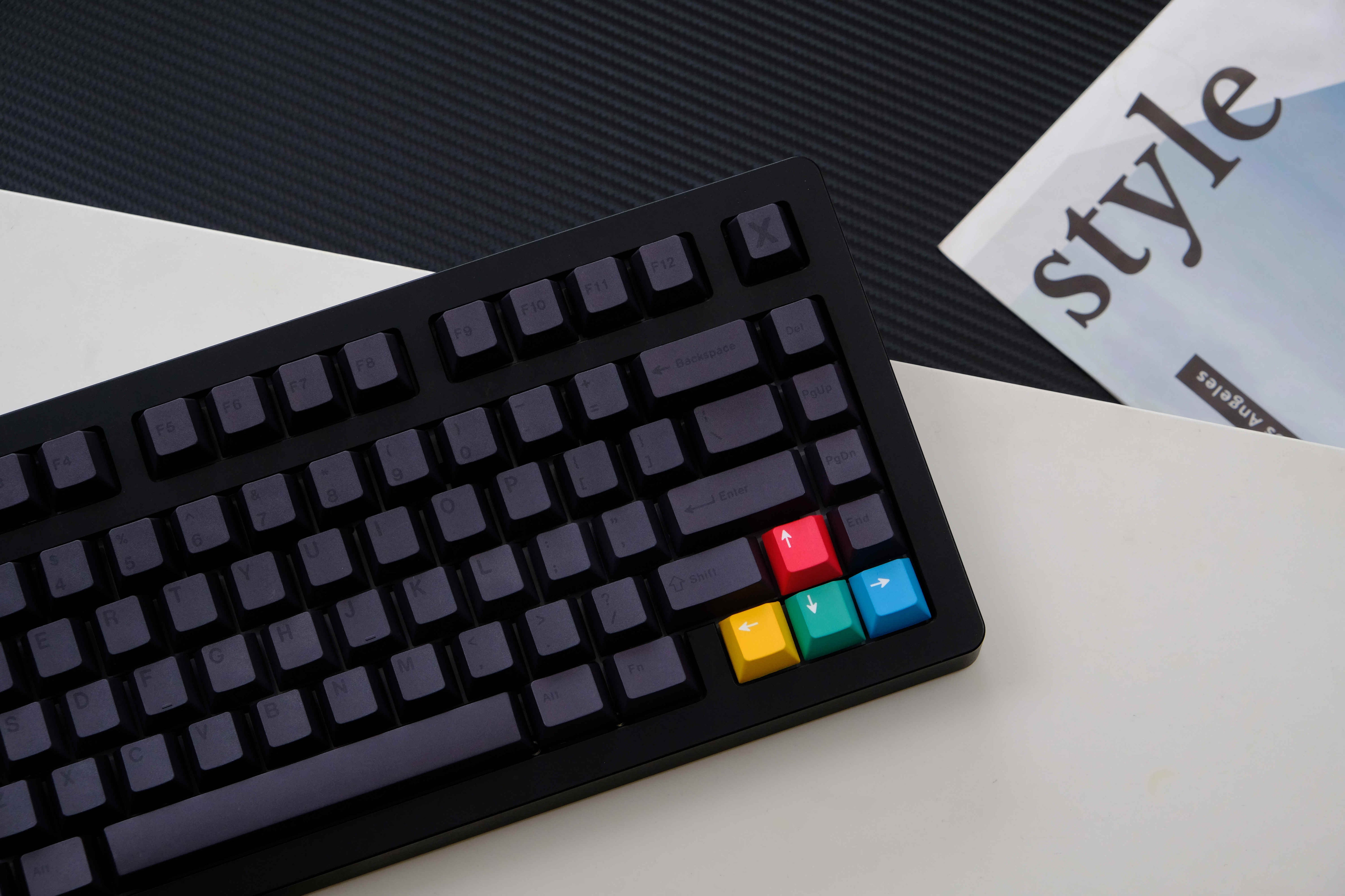 Stealth Black PBT keycaps