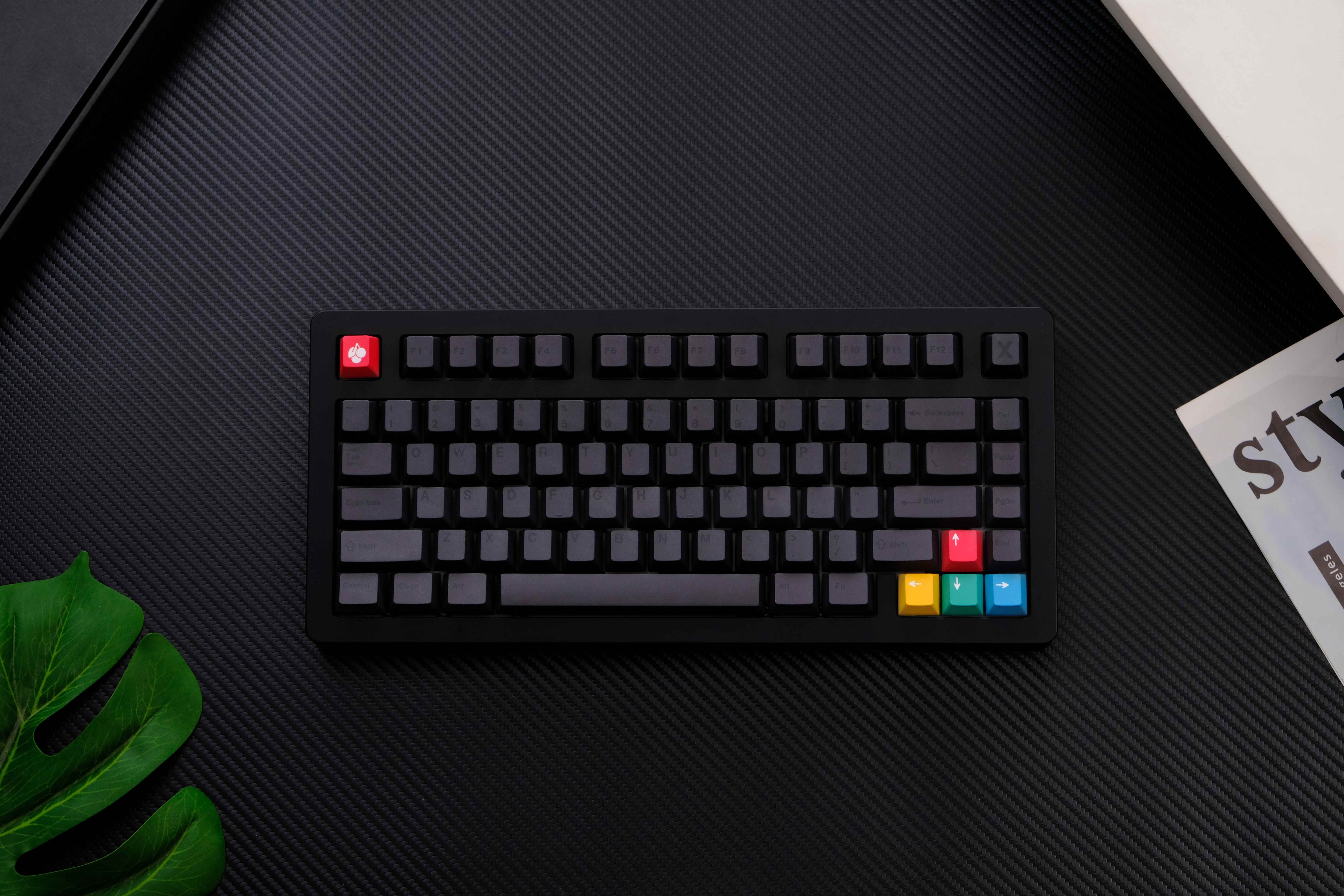 Stealth Black PBT keycaps