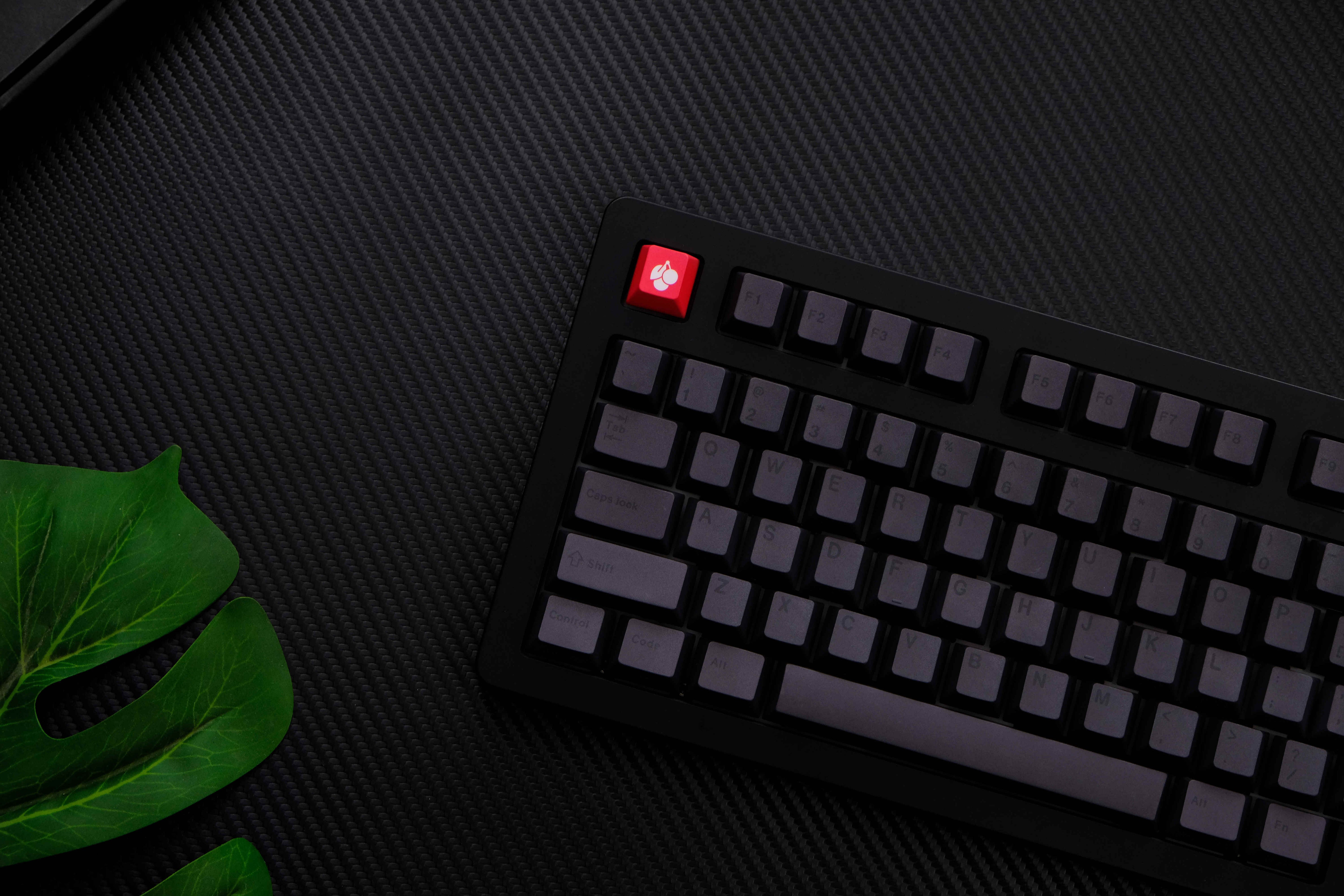 Stealth Black PBT keycaps