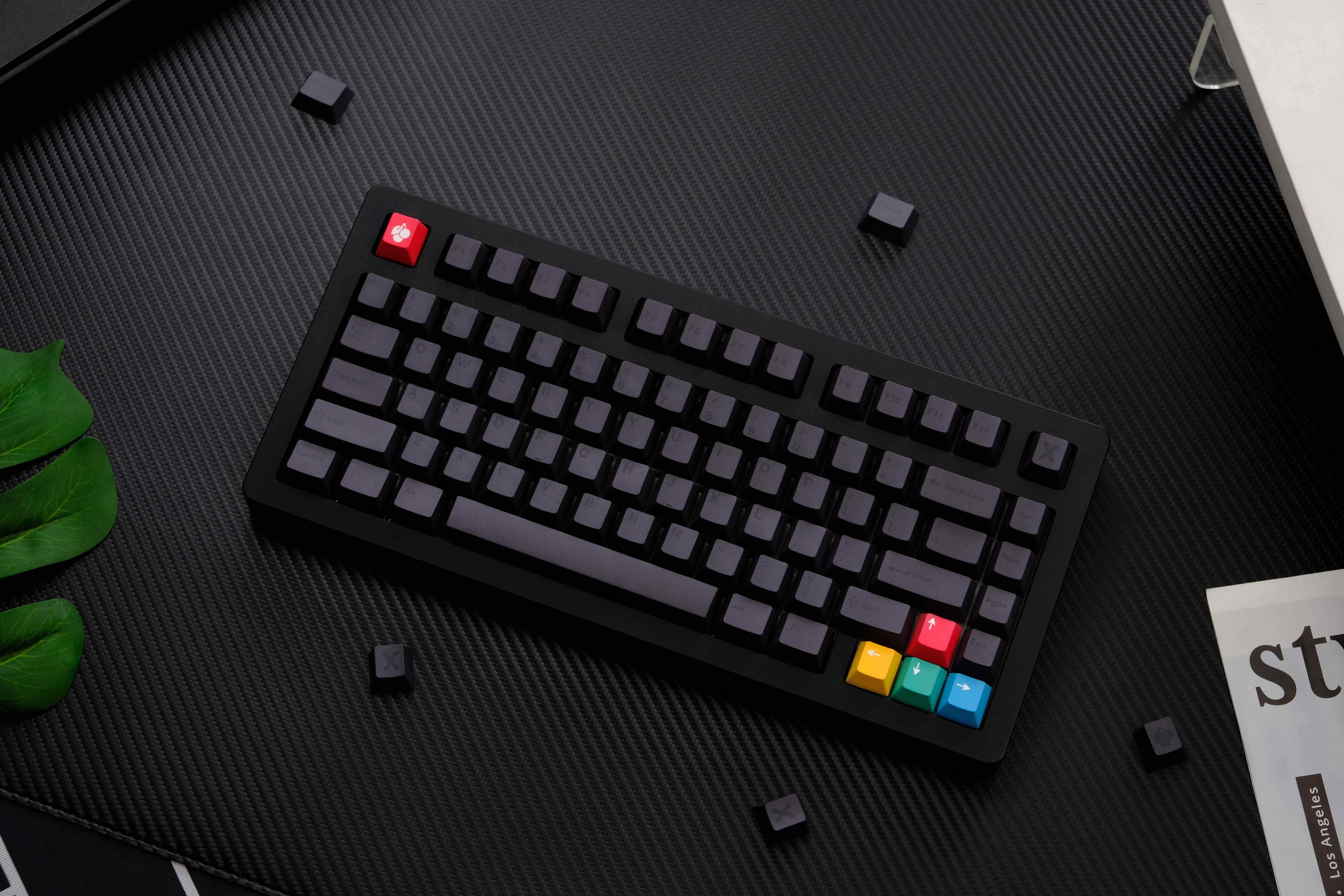 Stealth Black PBT keycaps