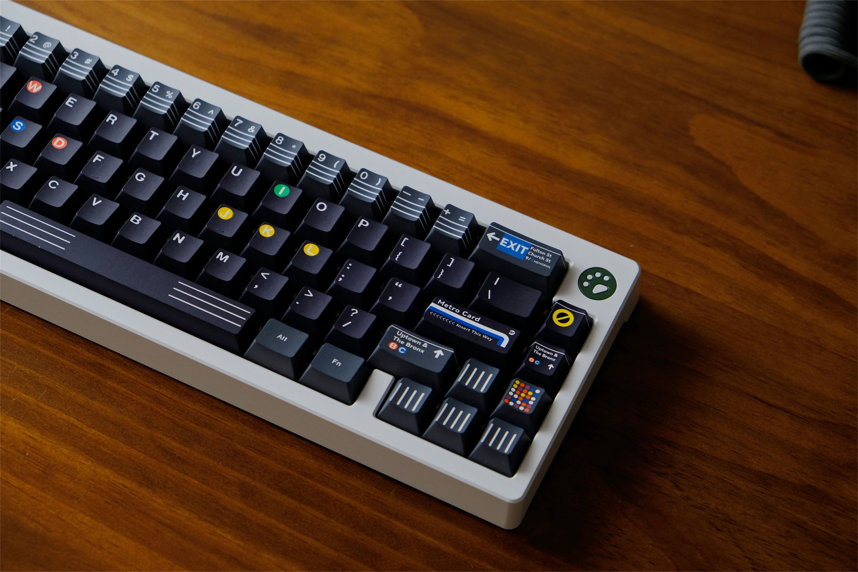 NYC Subway PBT Keycaps - Diykeycap