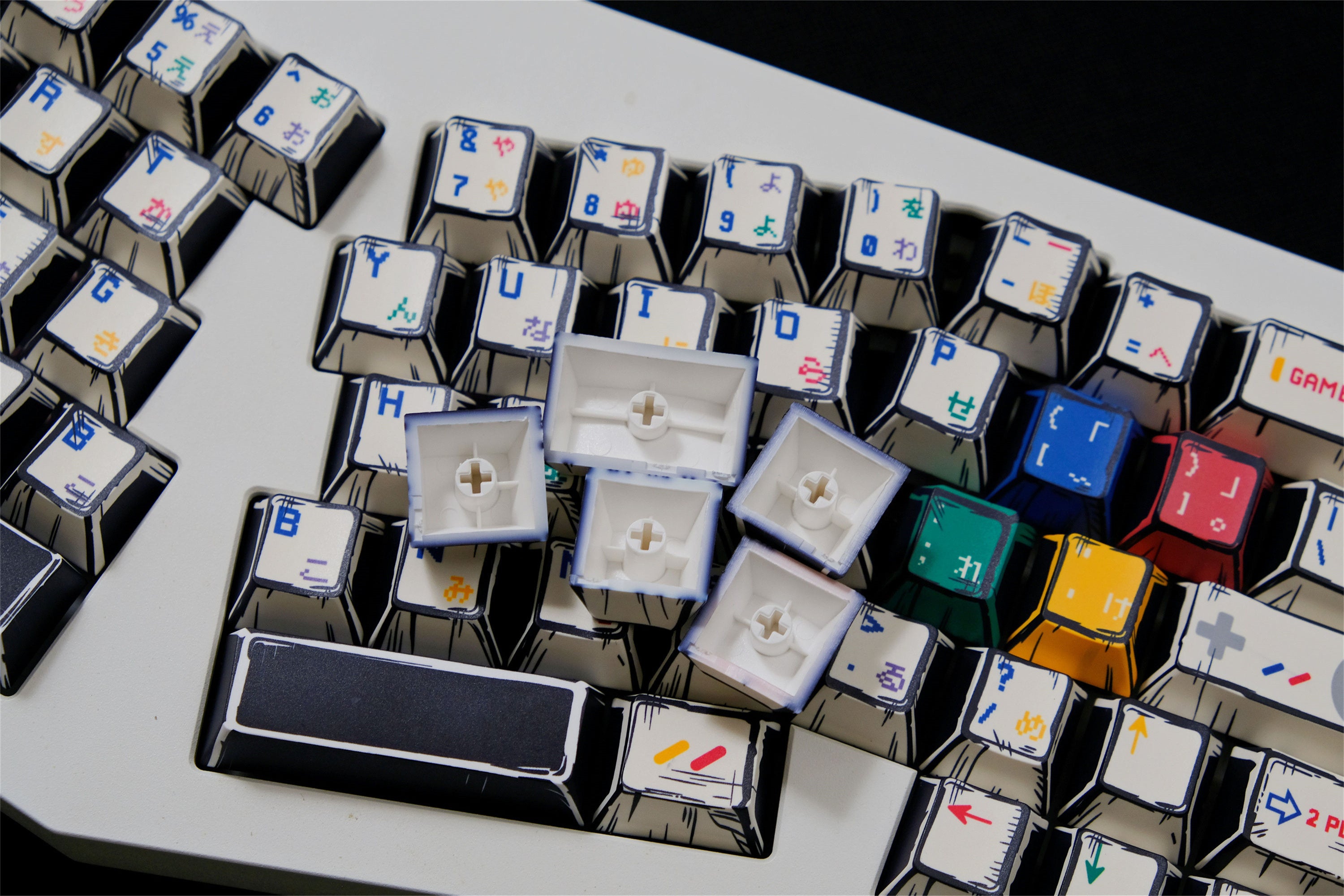 SFC 1990 Pixel Game Keycaps - Diykeycap
