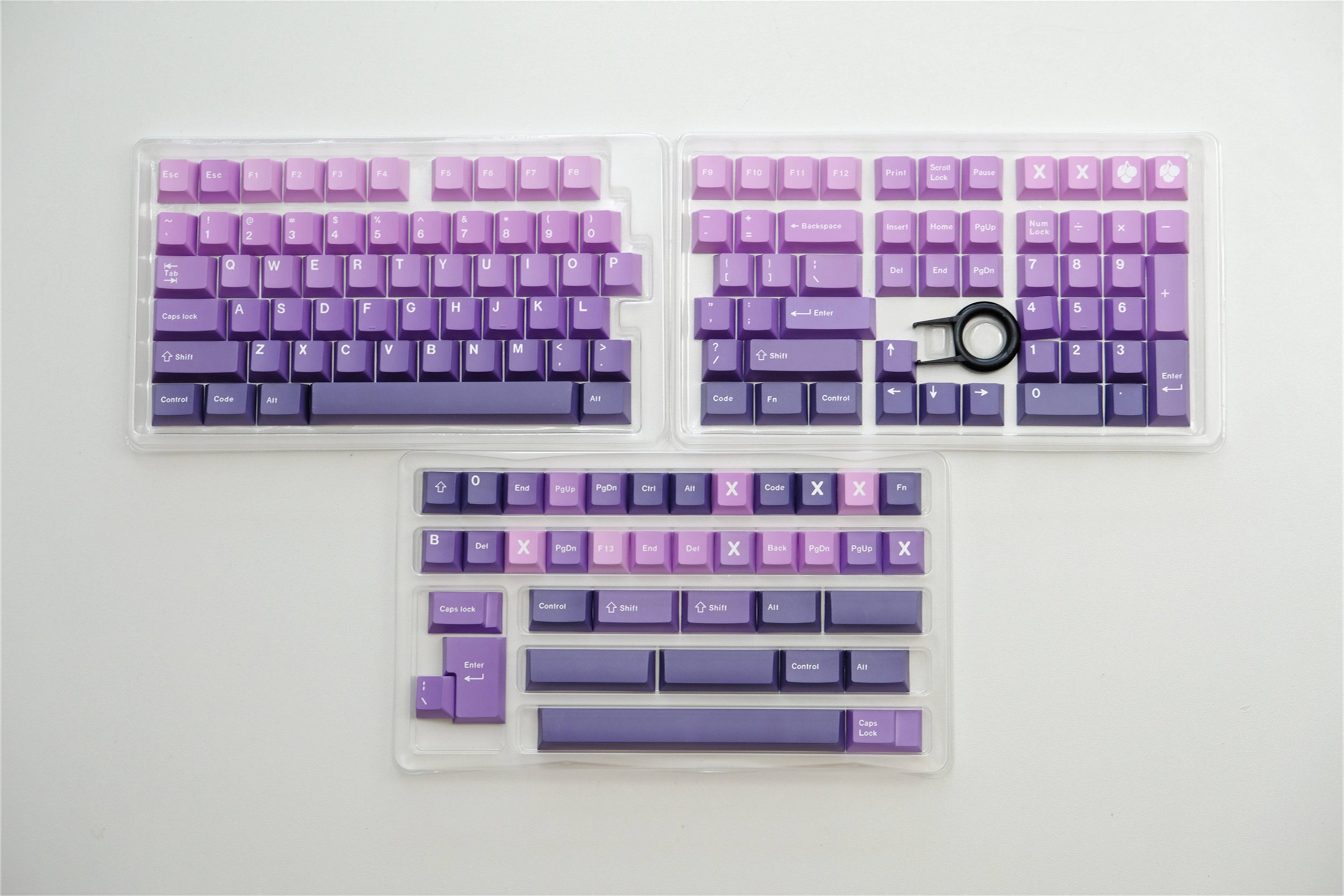 Violet Ombré PBT Keycaps
