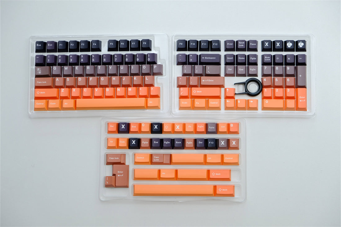 Sunrise Gradient PBT Keycaps - Diykeycap