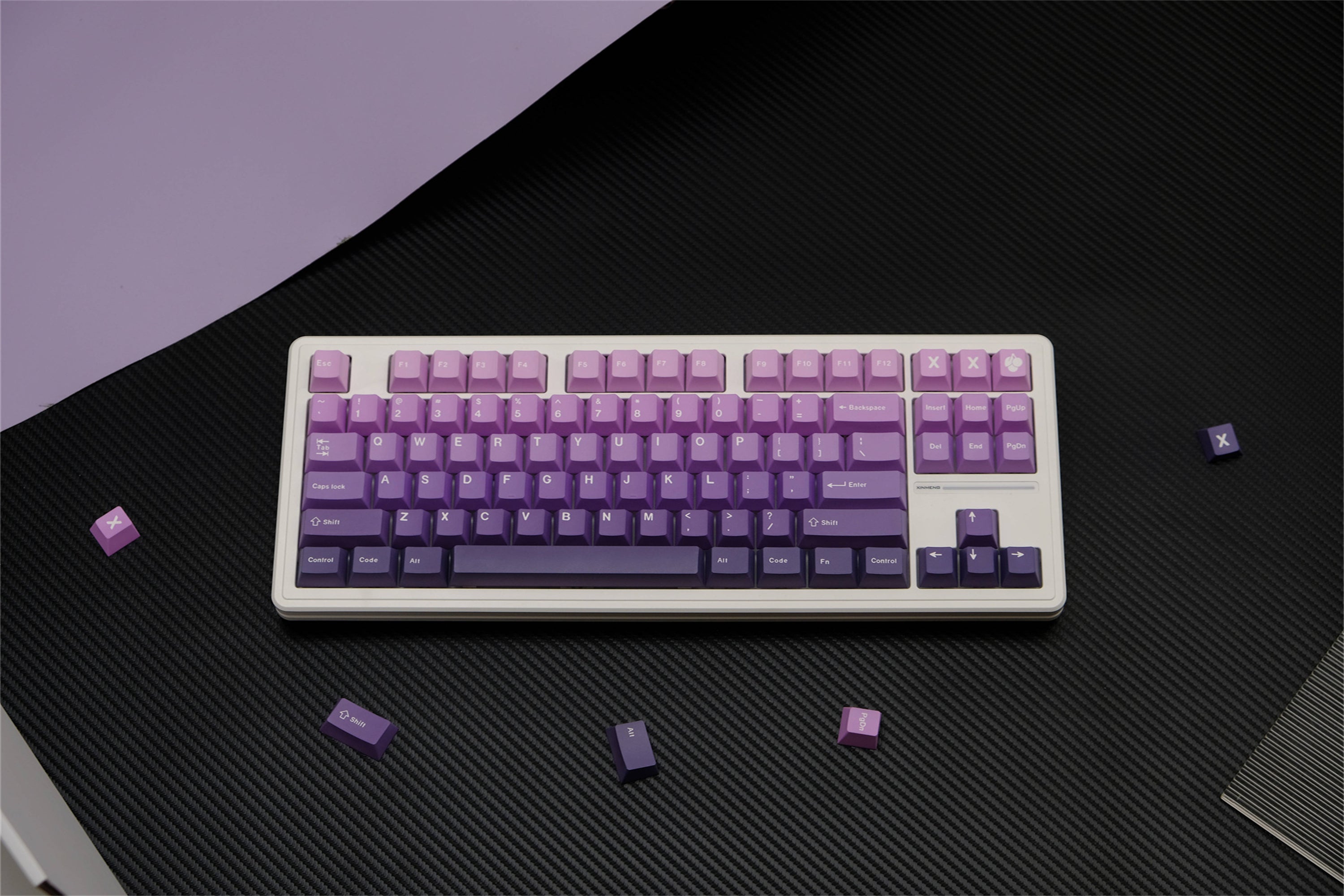 Violet Ombré PBT Keycaps