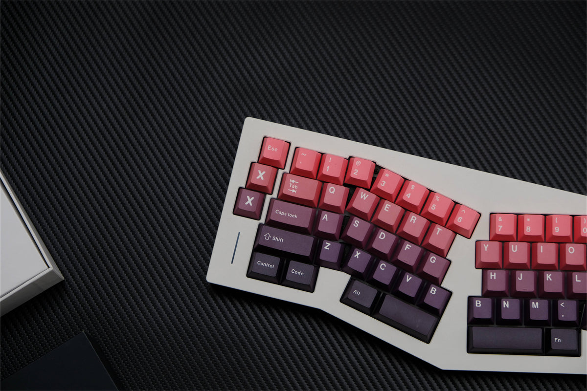 Adzuki Gradient PBT Keycaps - Diykeycap