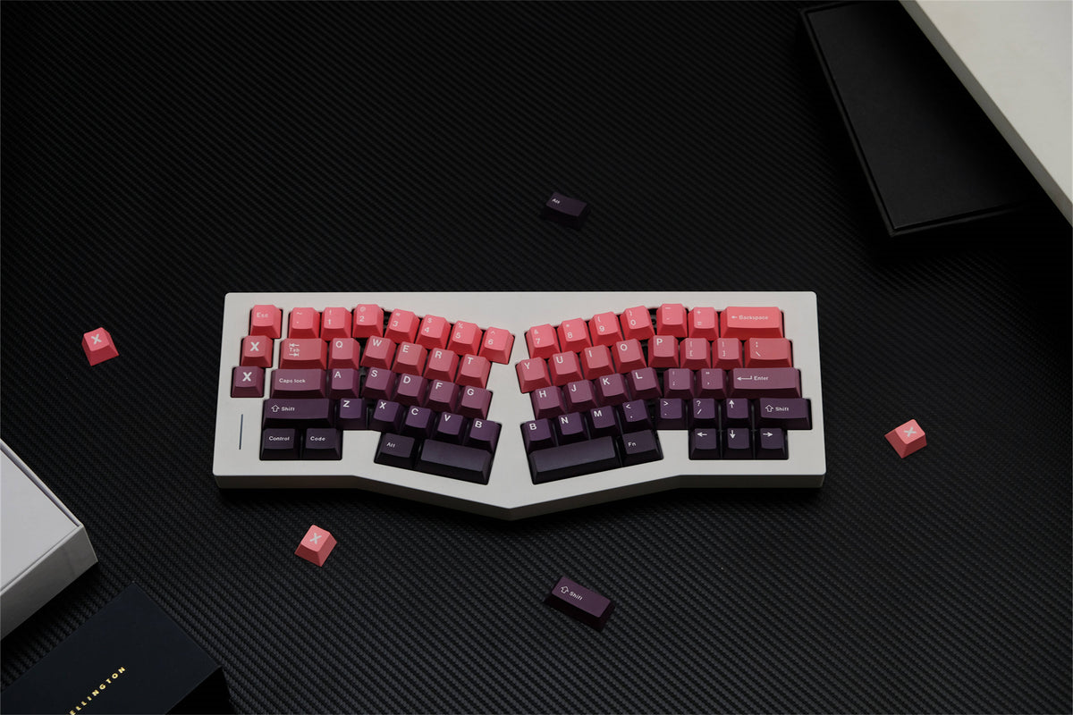 Adzuki Gradient PBT Keycaps - Diykeycap