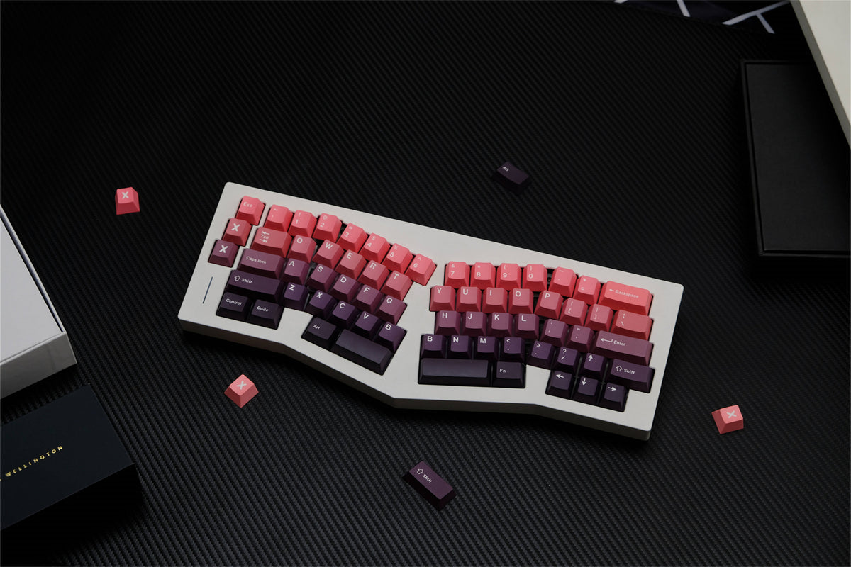 Adzuki Gradient PBT Keycaps - Diykeycap