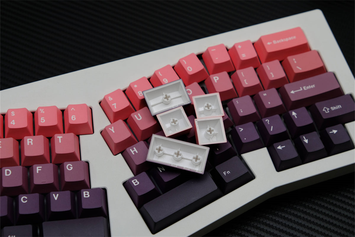 Adzuki Gradient PBT Keycaps - Diykeycap