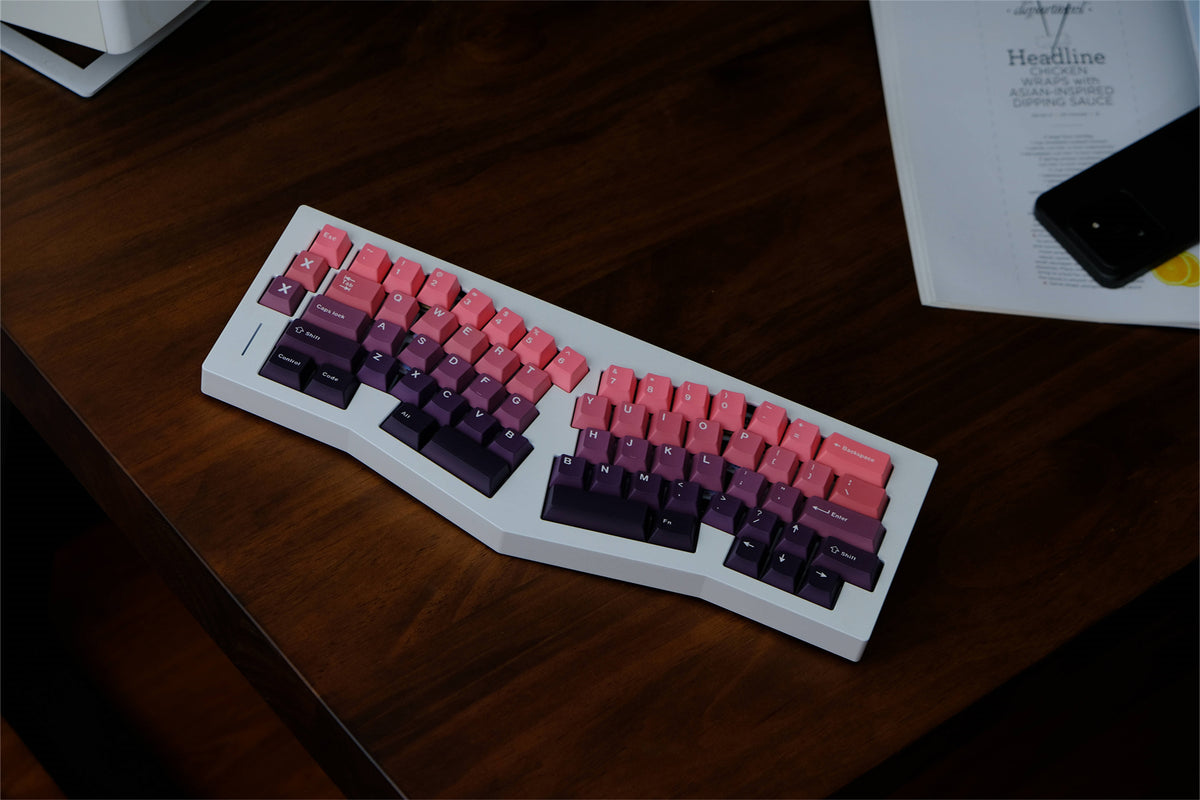 Adzuki Gradient PBT Keycaps - Diykeycap