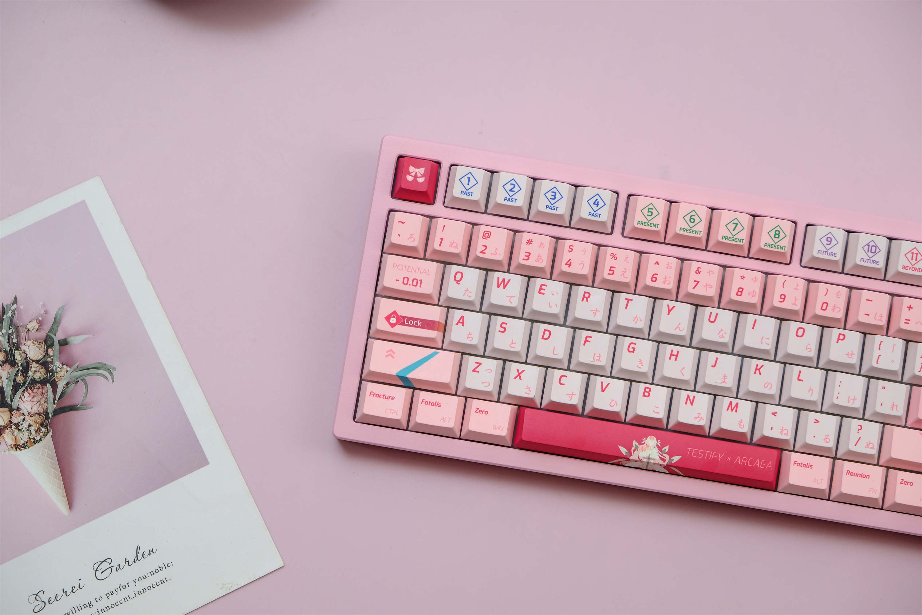 ARCAEA Pink PBT Keycaps