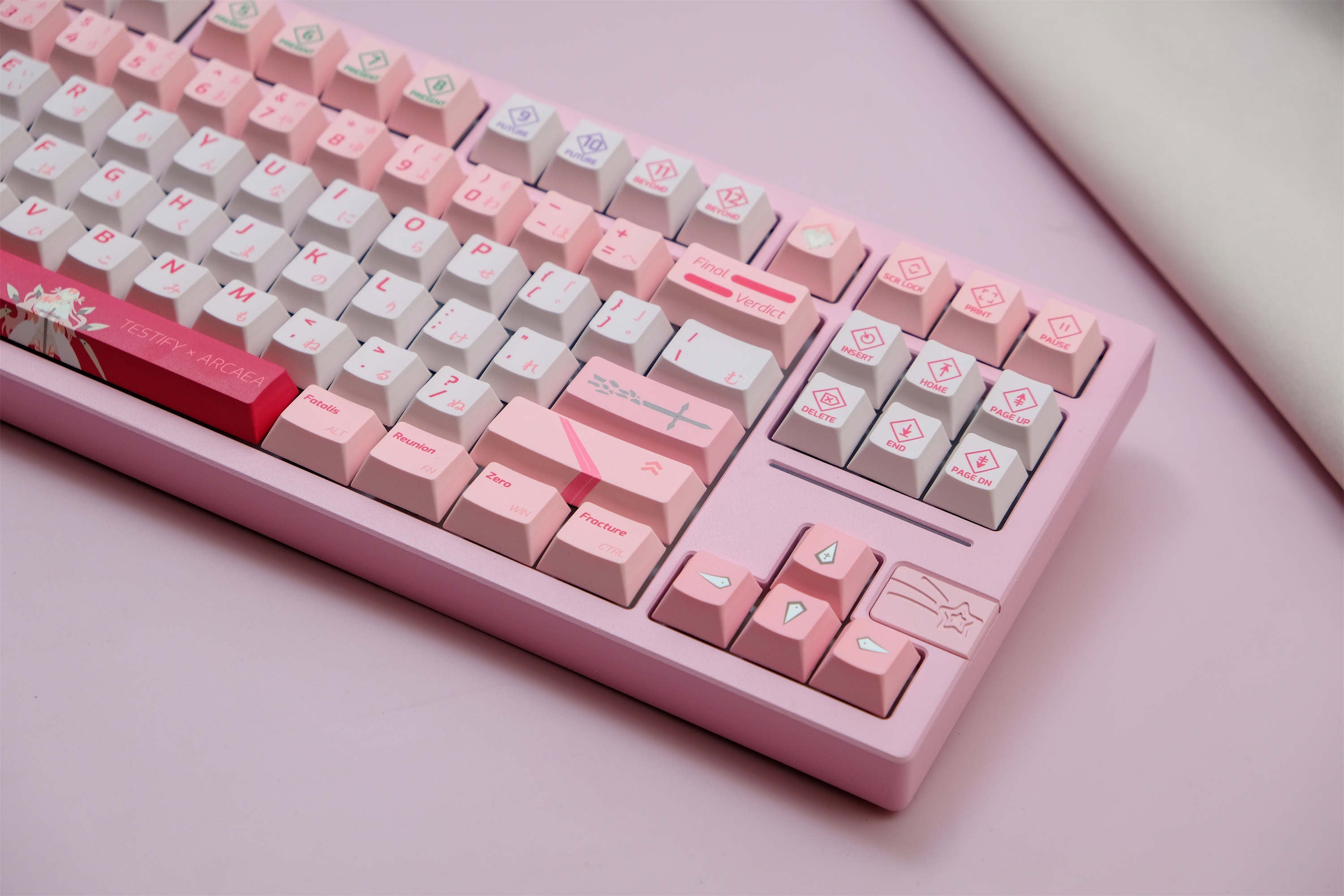 ARCAEA Pink PBT Keycaps