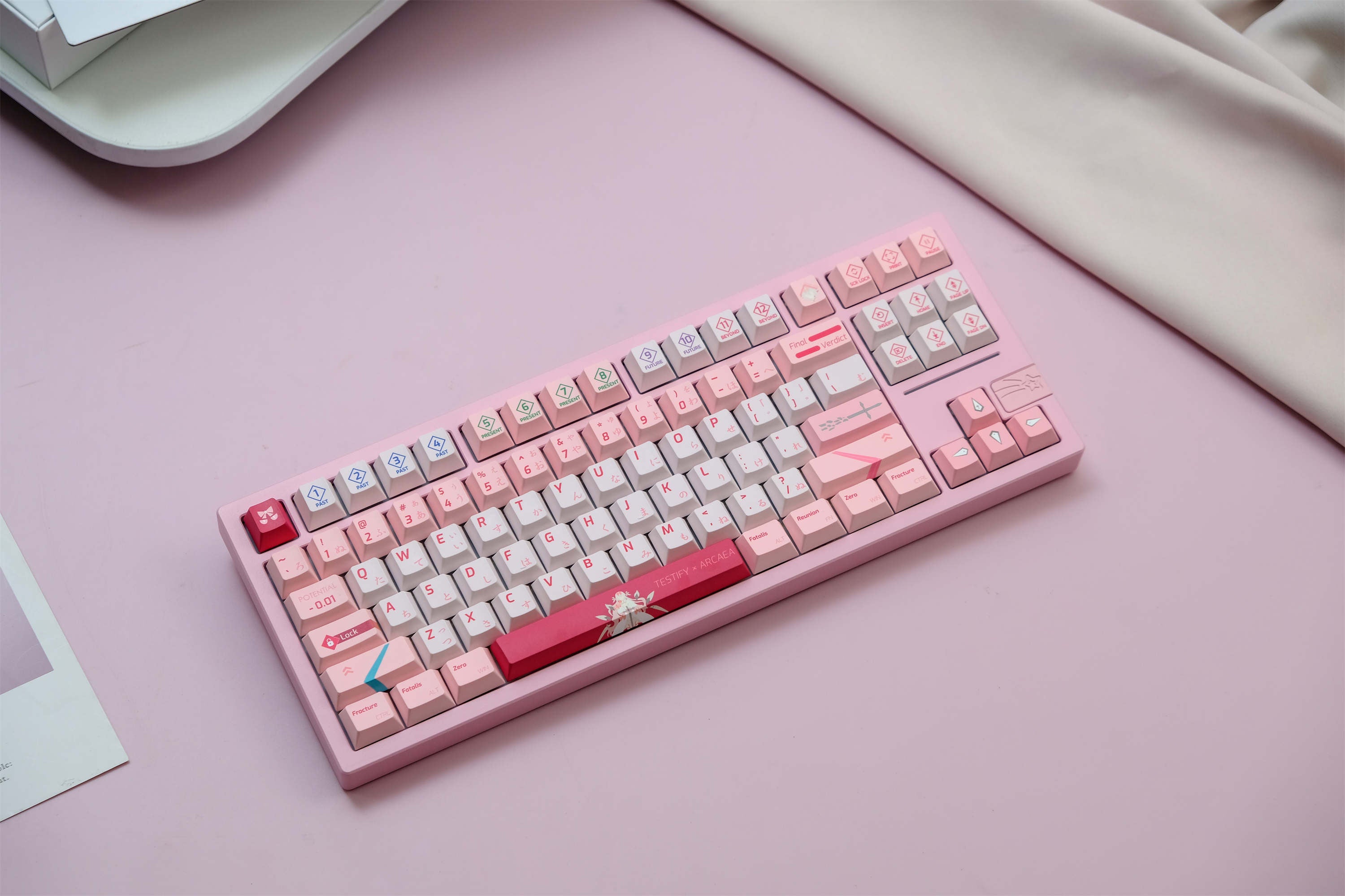 ARCAEA Pink PBT Keycaps