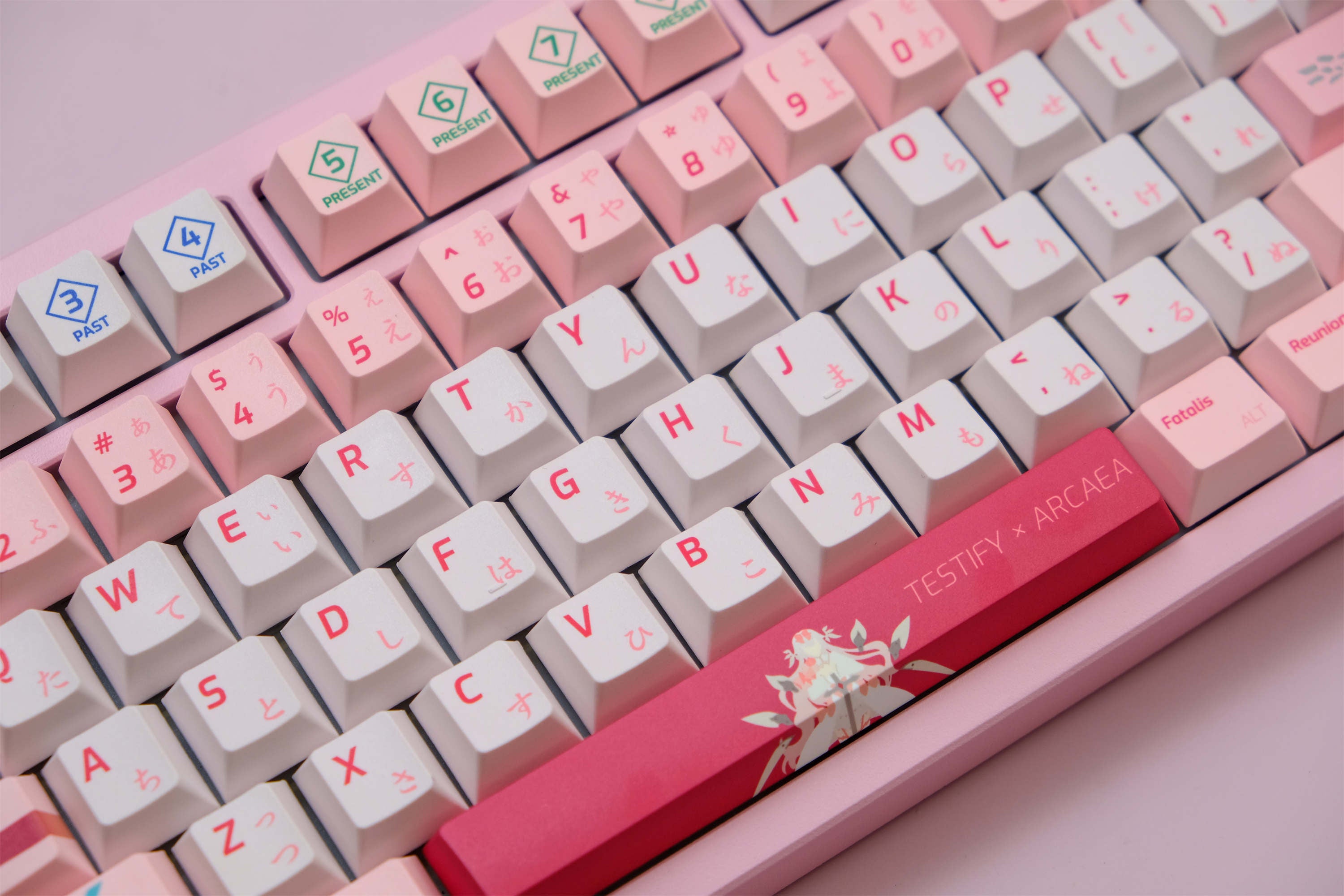 ARCAEA Pink PBT Keycaps