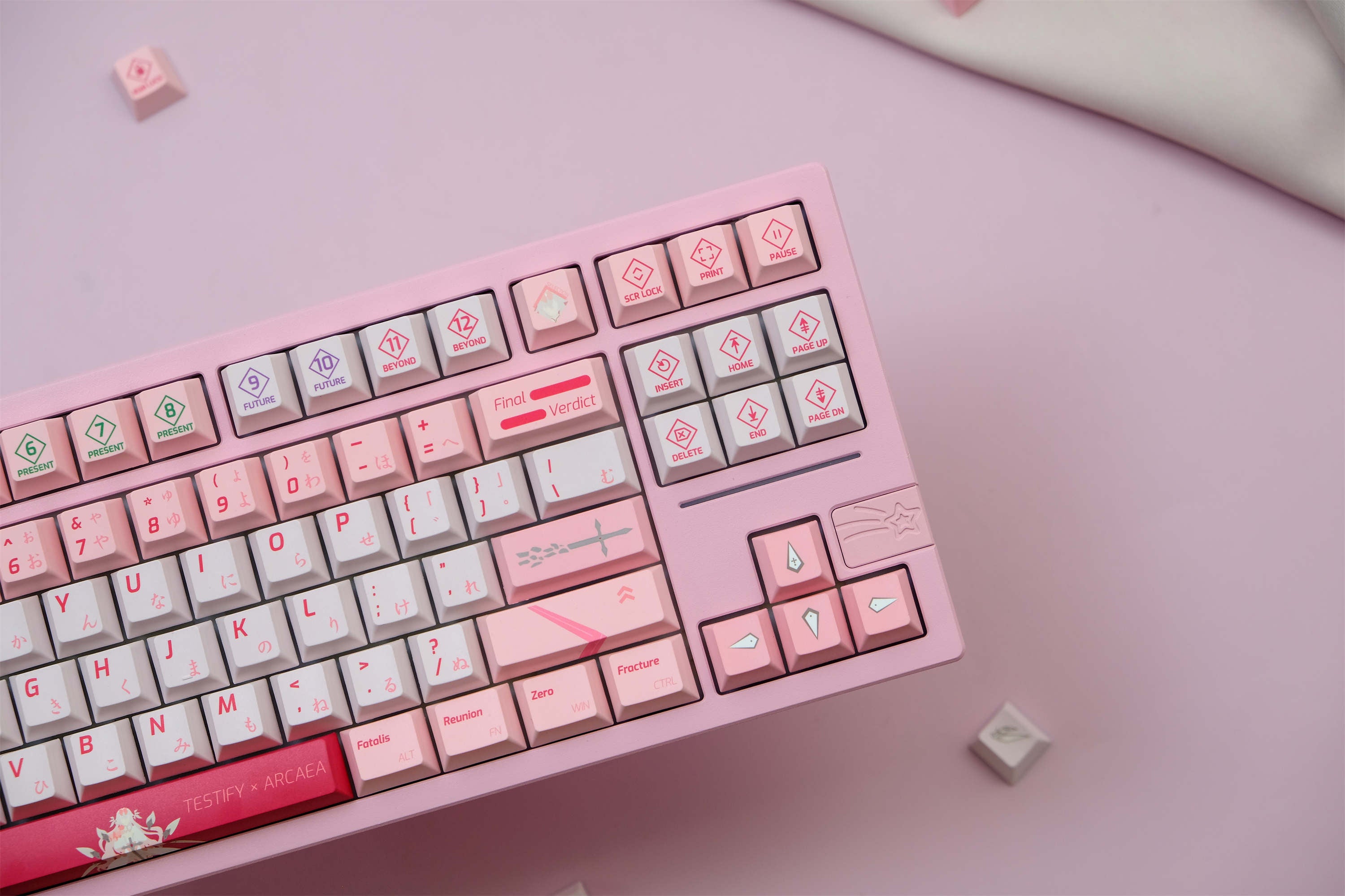 ARCAEA Pink PBT Keycaps