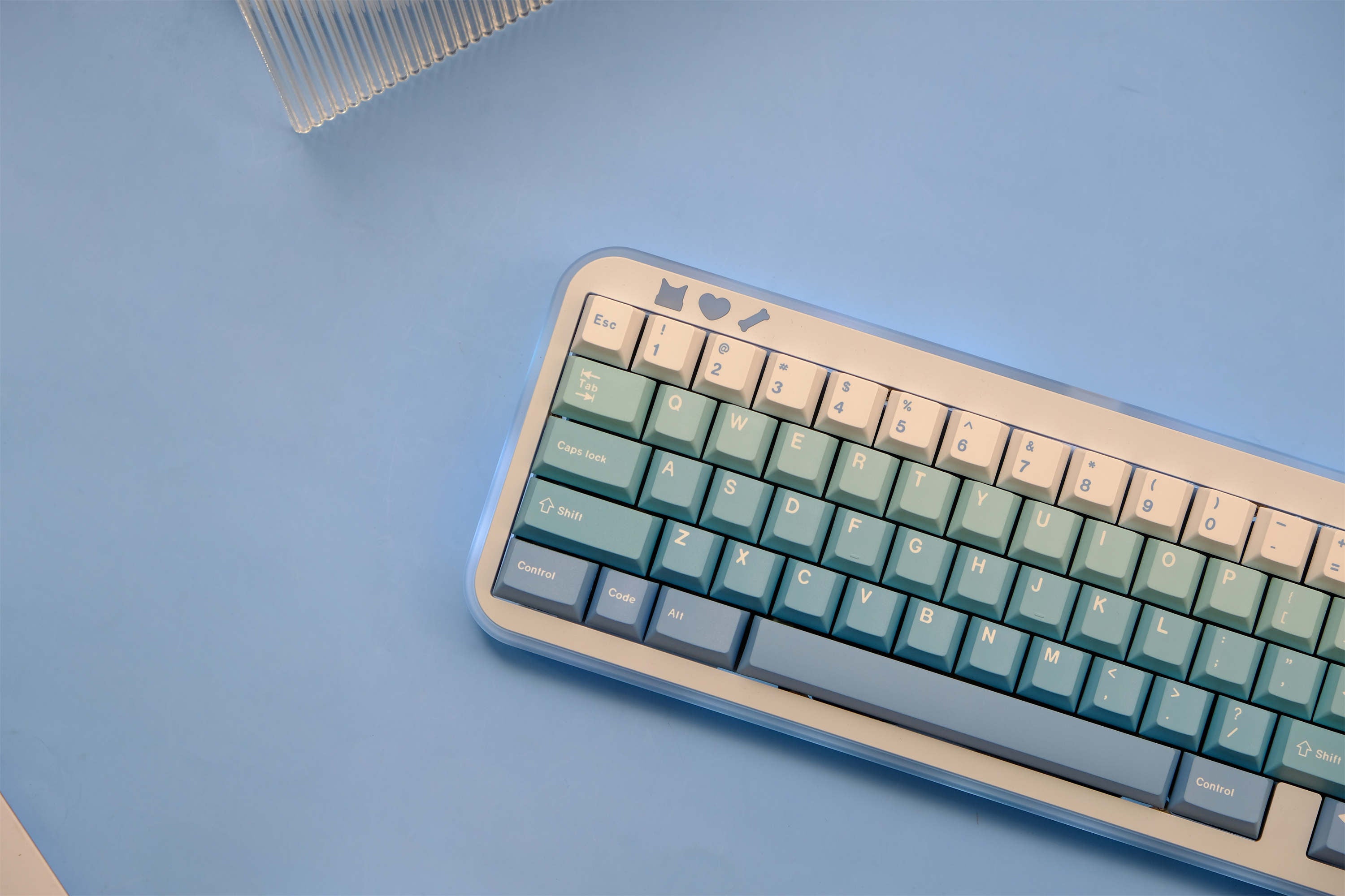 Snowy Ombré PBT Keycaps