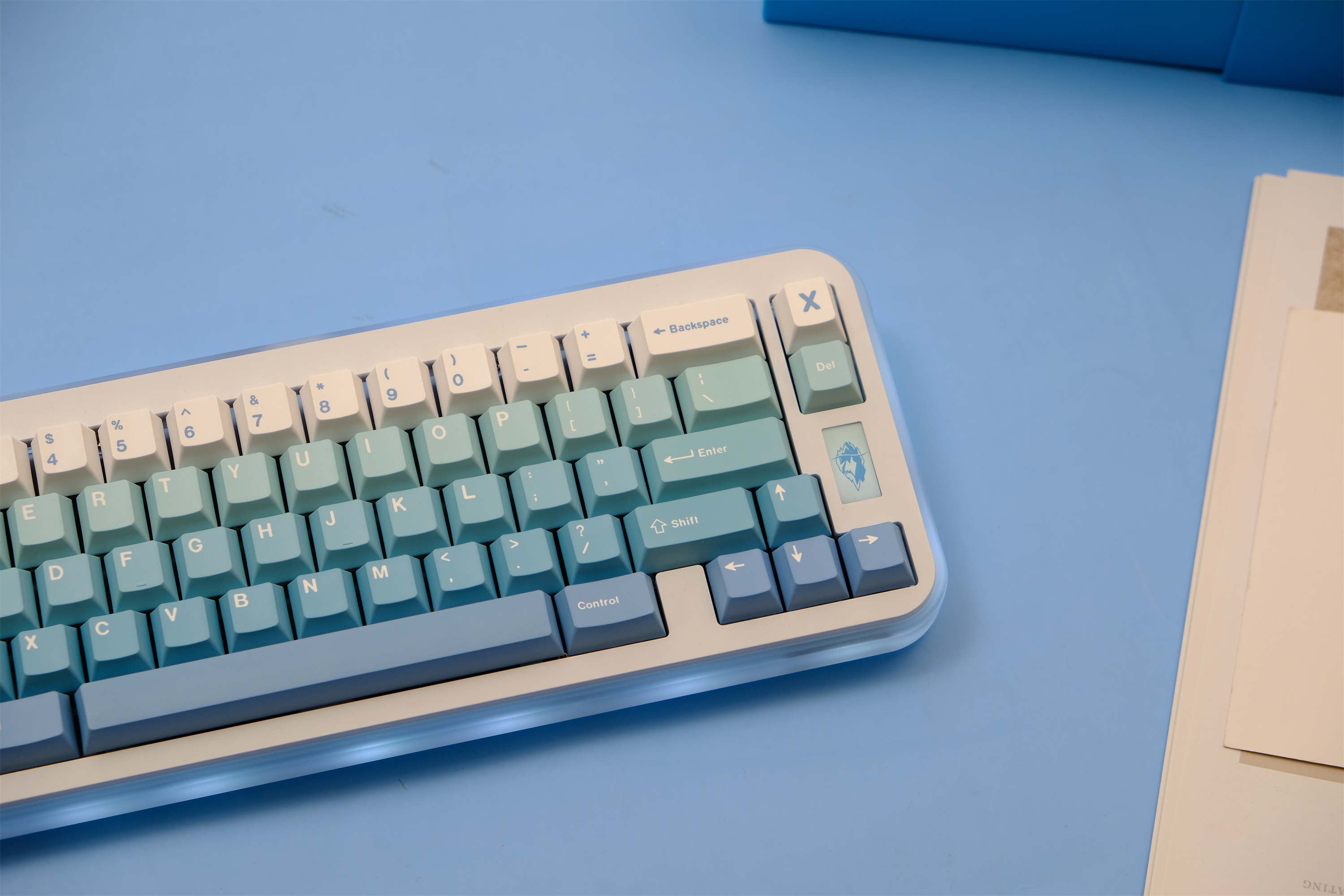 Snowy Ombré PBT Keycaps