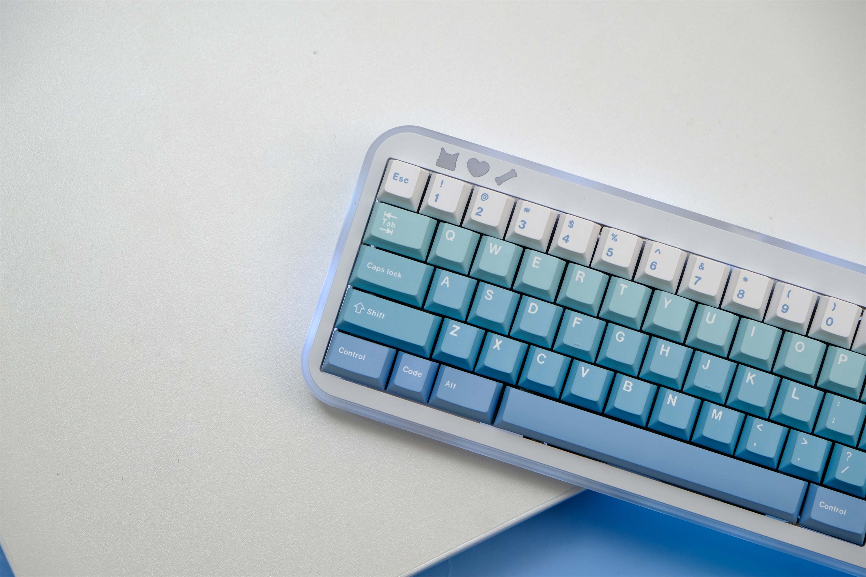 Snowy Ombré PBT Keycaps