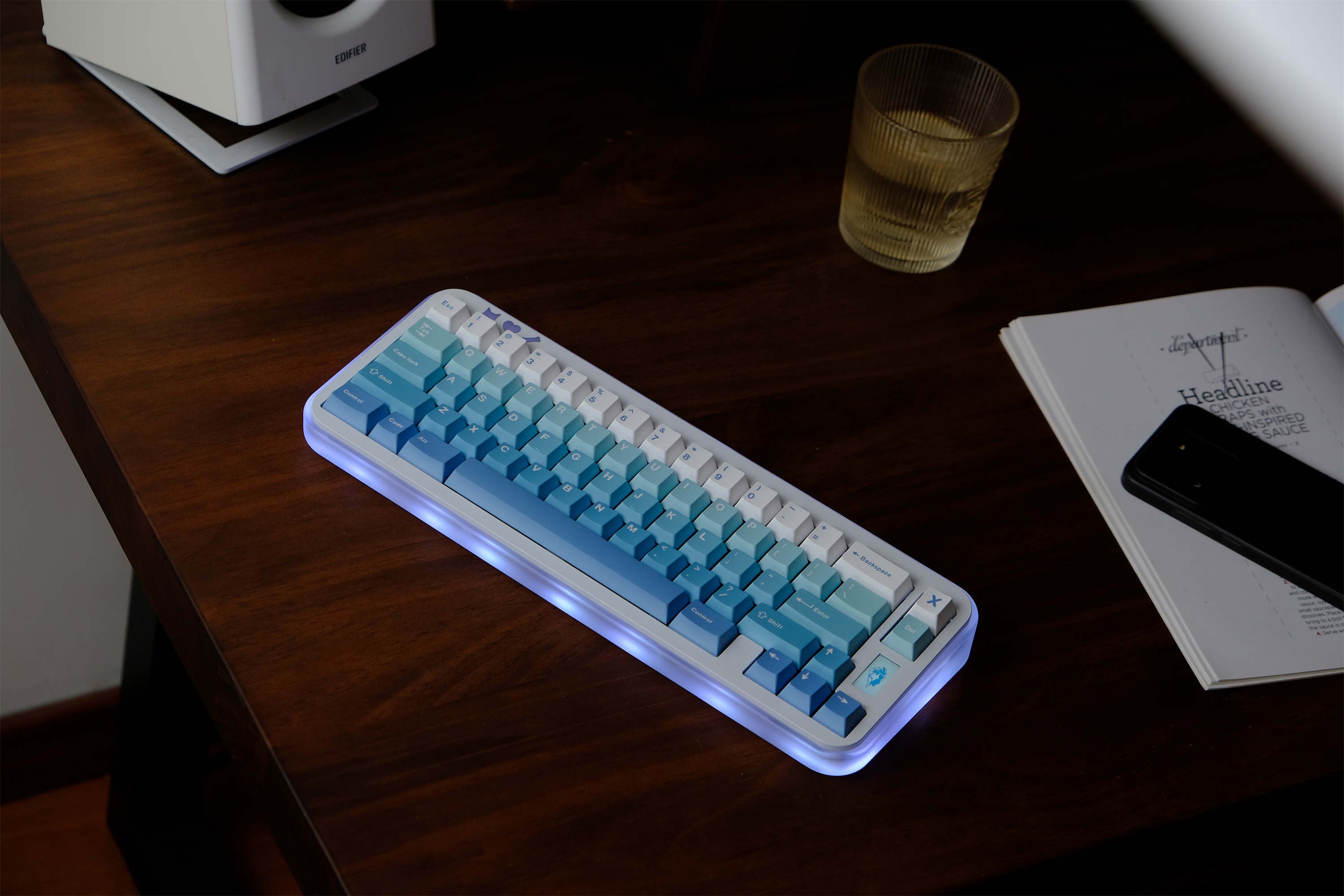Snowy Ombré PBT Keycaps