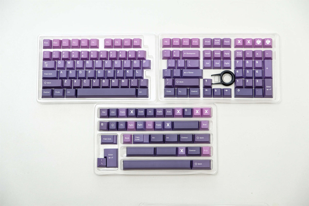 Amethyst Gradient PBT Keycaps - Diykeycap