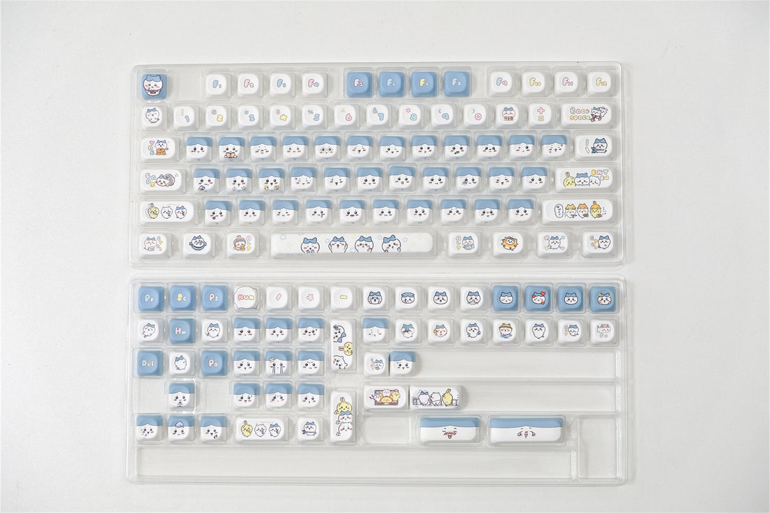 Hachiware Blue Cat Keycaps - Diykeycap