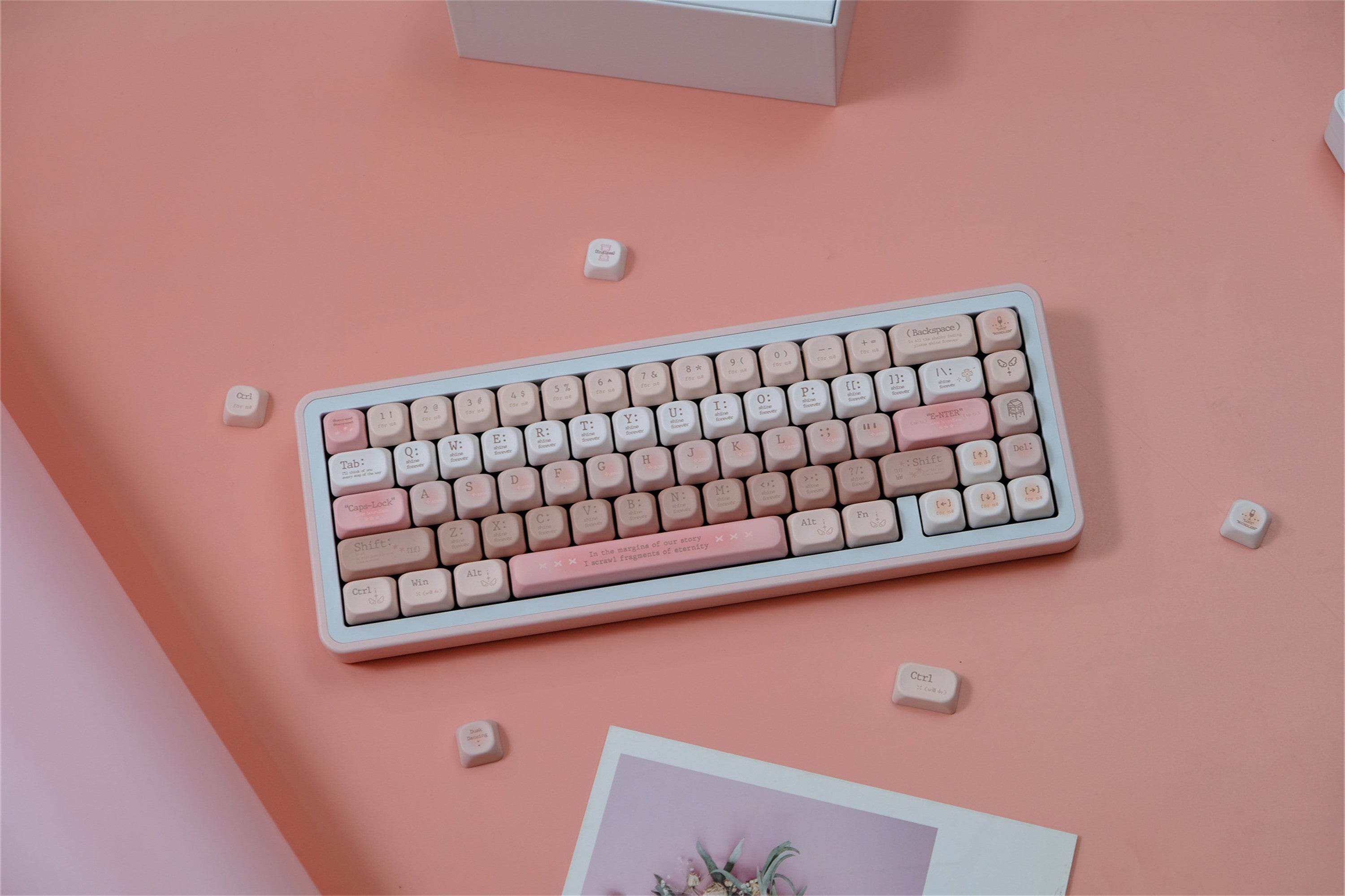 Tipsy Rose Romantic Keycaps - Diykeycap