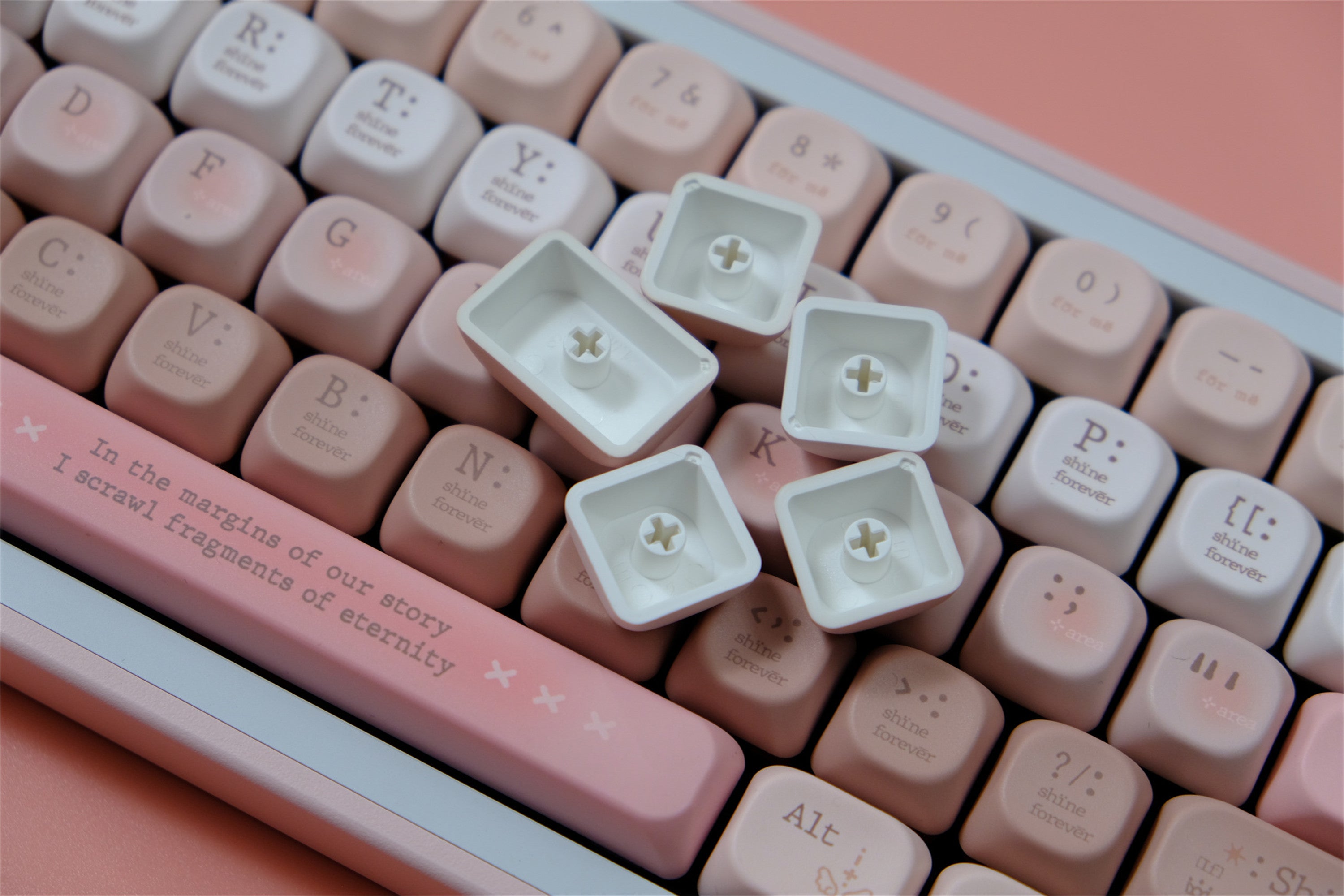 Tipsy Rose Romantic Keycaps - Diykeycap